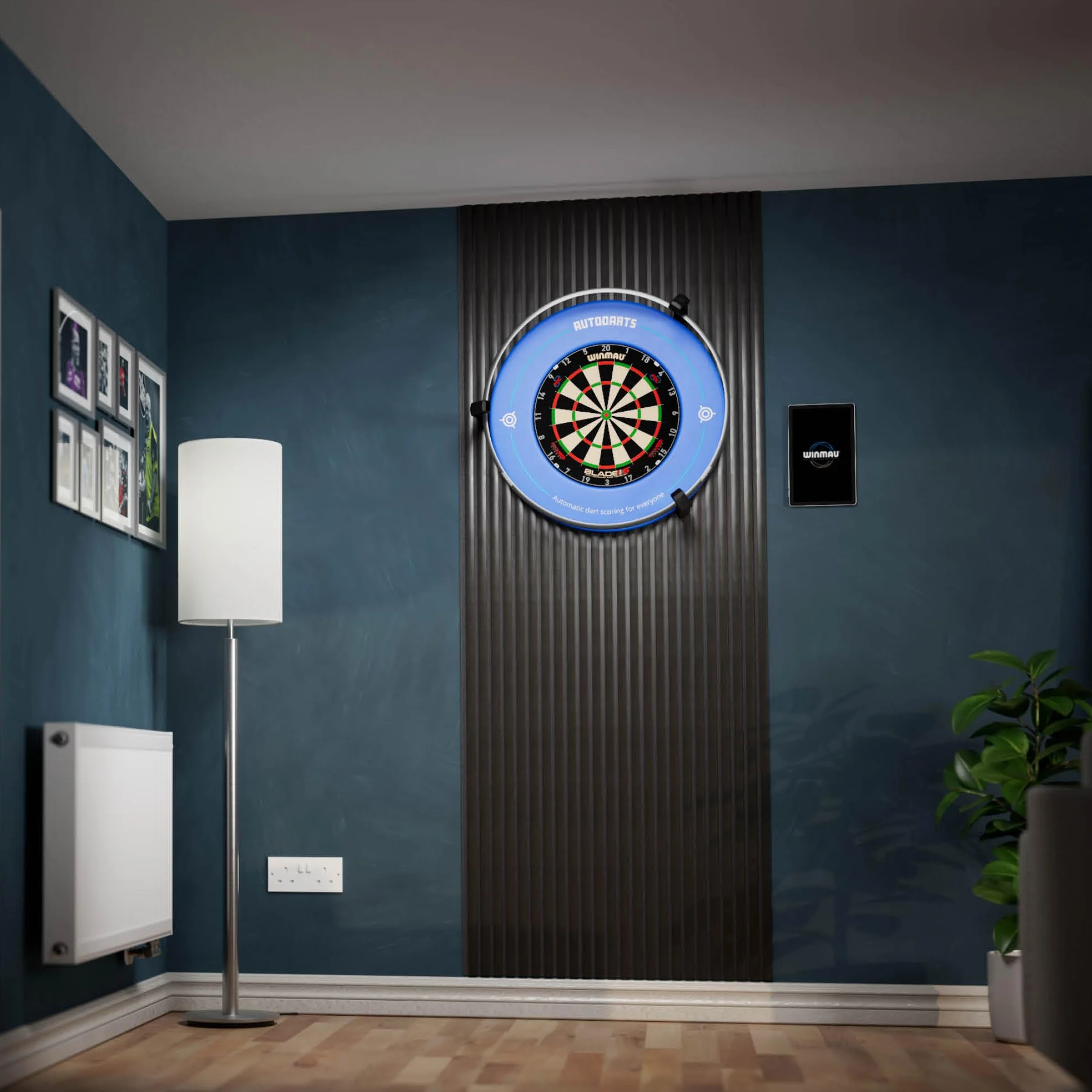 Autodarts Vantage zestaw do automatycznej punktacji do darta, kamery do rzutek, nagrywanie wyników rzutek, graj online vs globalni przeciwnicy i weź udział w zawodach z własnego domu, łatwa