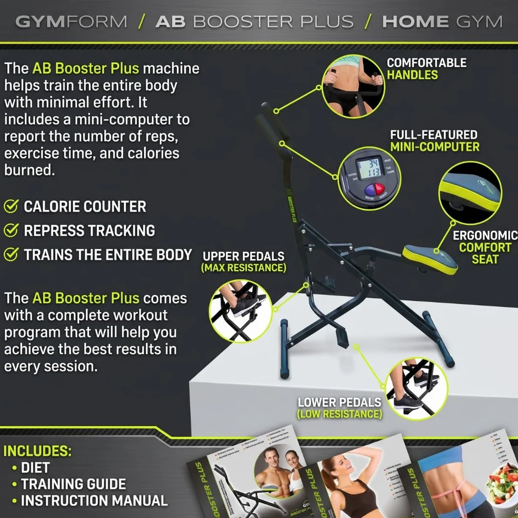 GYMFORM AB Booster, urządzenie treningowe do mięśni brzucha ramion, pleców i pośladków