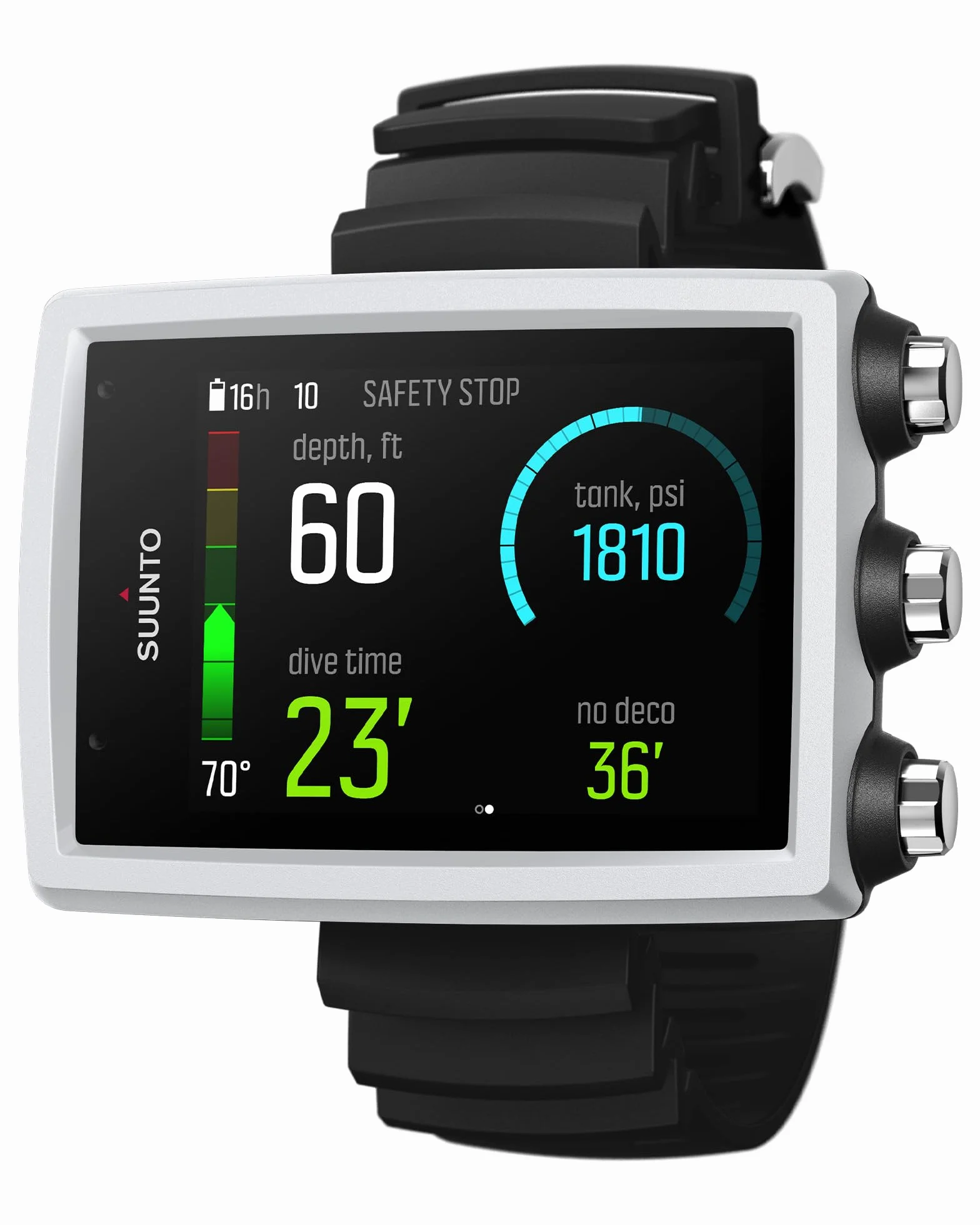 SUUNTO SS023081000 Zegarek do Nurkowania Dive Eon Core White, Biały, Uni Eu