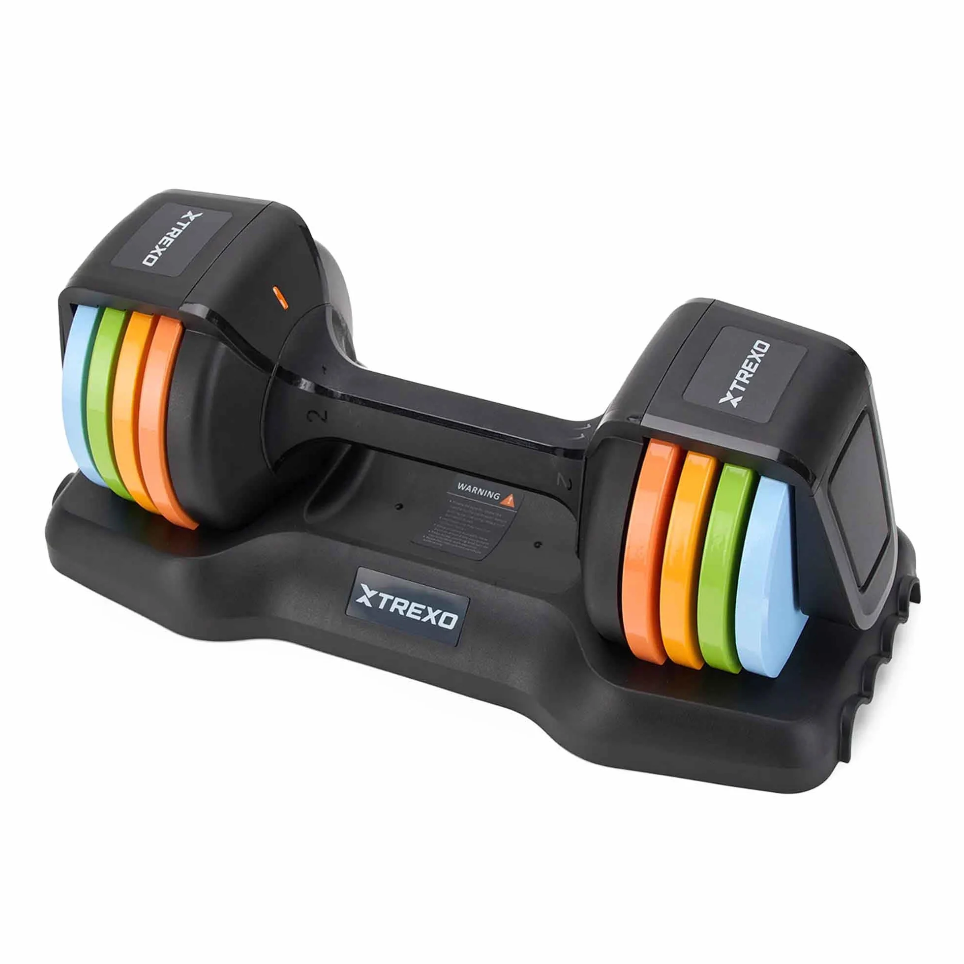 TREXO MULTICOLOR regulowane hantle 11,5 kg stal antypoślizgowy uchwyt do treningu siłowego