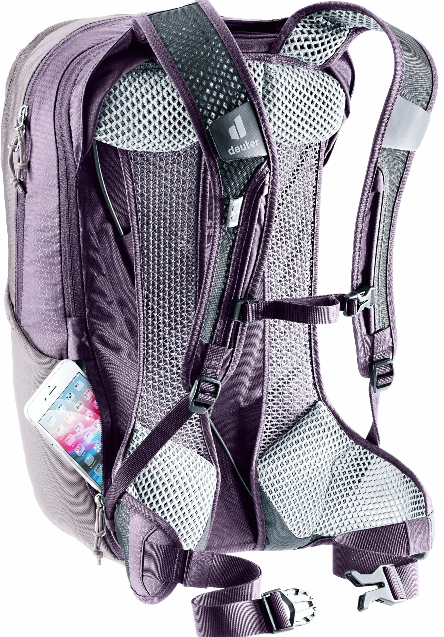 Deuter Uniseks Race Air 14+3 3204423 Plecak Rowerowy, Fioletowy, 14+3 L