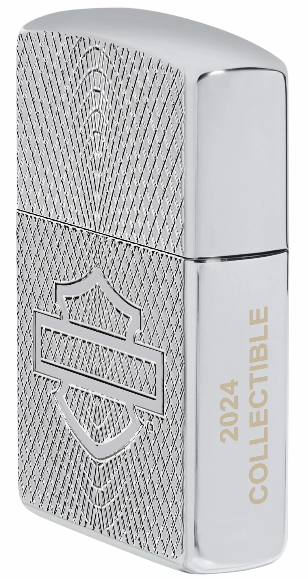 Zippo Harley-Davidson Collectible Zapalniczka Sztormowa, do Napełniania, Wykonano w USA, Wzmocniona Obudowa, Chrom o Optymalnym Połysku (Armor High Polish Chrome), Głębokie Wycięcie z Obu Stron