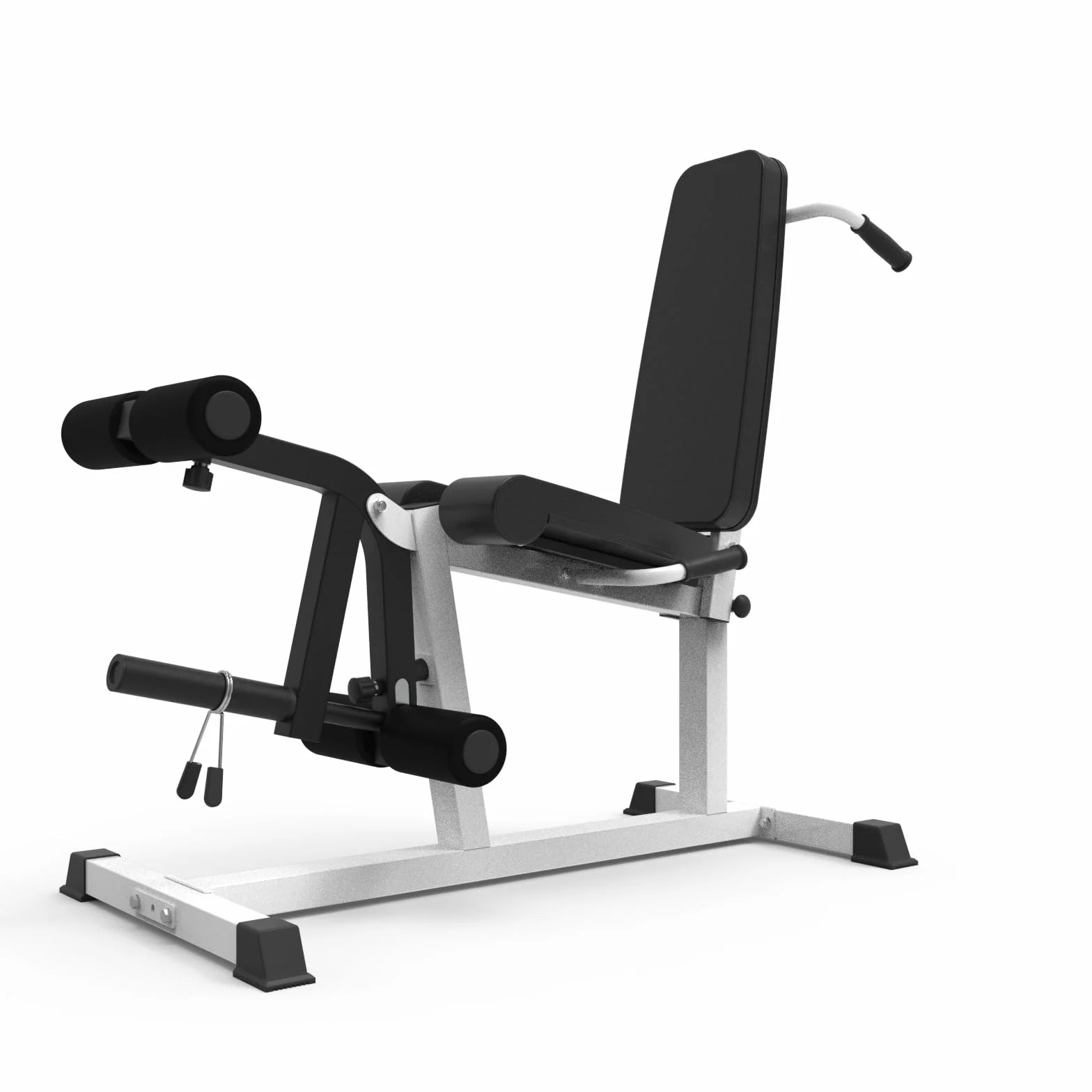 Bad Company BCA-145 przyrząd do prostowania nóg, trener ud, trener nóg do domu, kompatybilny z krążkami do hantli 30 mm i 50 mm, sprzęt fitness do domu