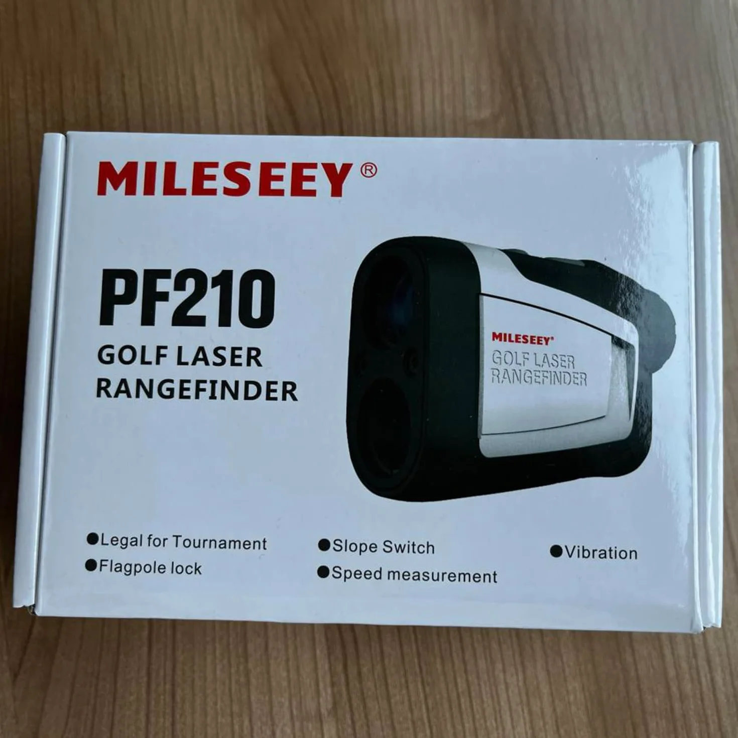 MiLESEEY Dalmierz golfowy z włączaniem/wyłączaniem nachylenia, 660 metrów, dokładność ± 0,5 jarda, blokada flagi z wibracjami, 6-krotne powiększenie, pomiar skanowania dla golfistów