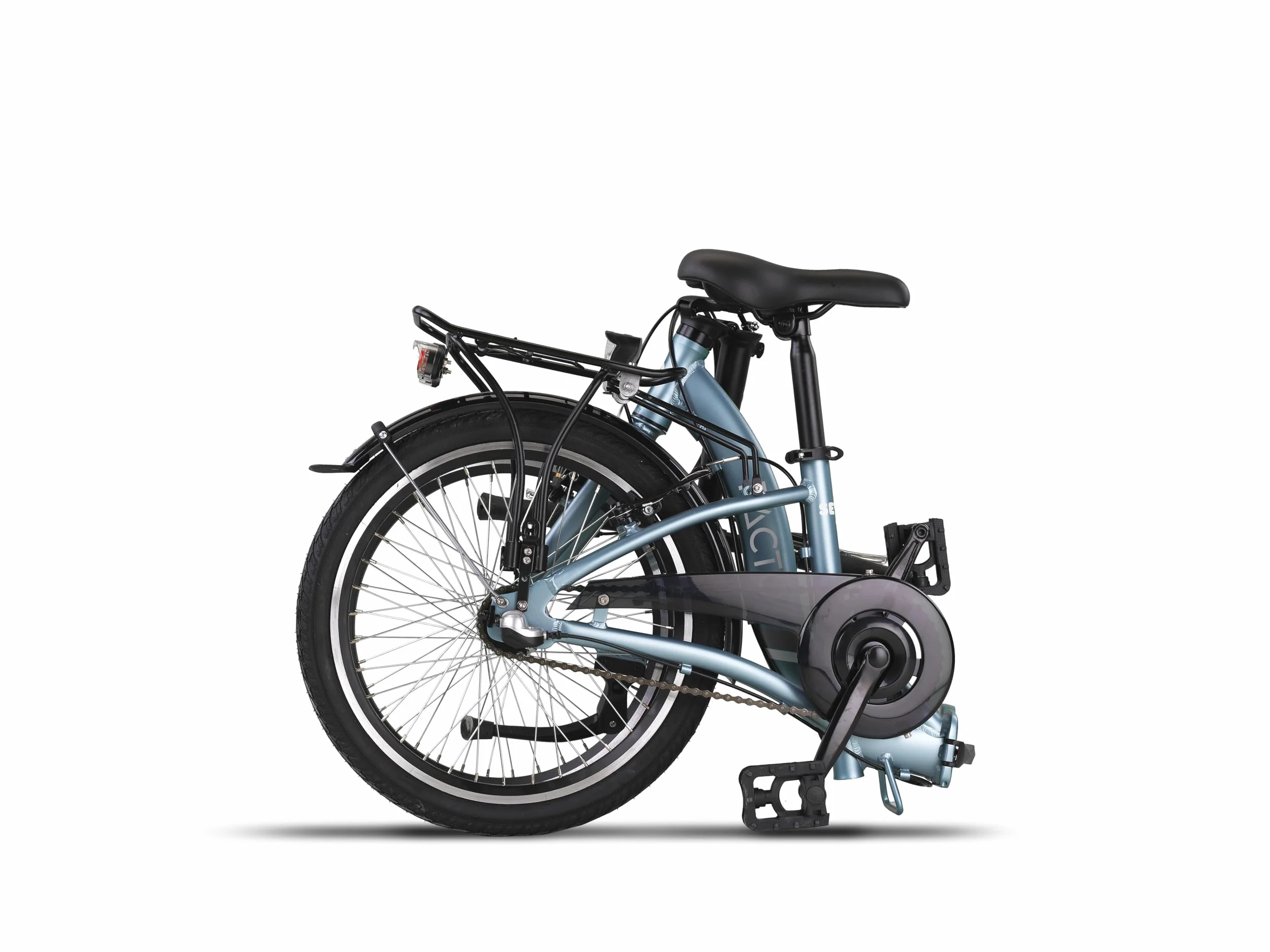 PACTO Seven Rower składany holenderski 27 cm aluminiowa rama 20 cali felgi aluminiowe 3 przekładnie Shimano Nexus hamulce tarczowe