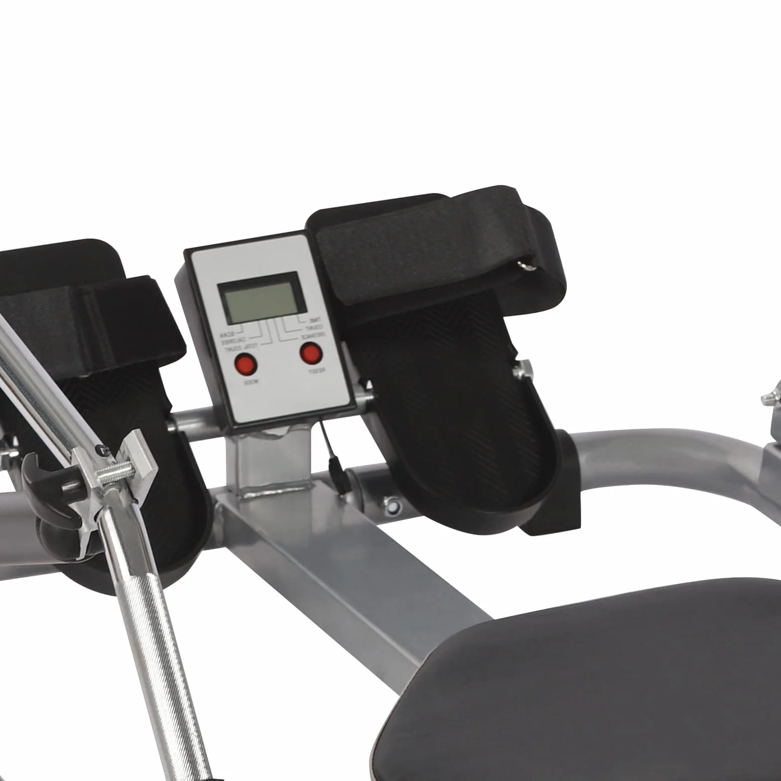 Wioślarz hydrauliczny, hydrauliczny w pełni ruchomy, regulowany wioślarz z miękkim siedziskiem, składany, do domu, wioślarstwo, urządzenie fitness z wyświetlaczem LCD, domowa fitness