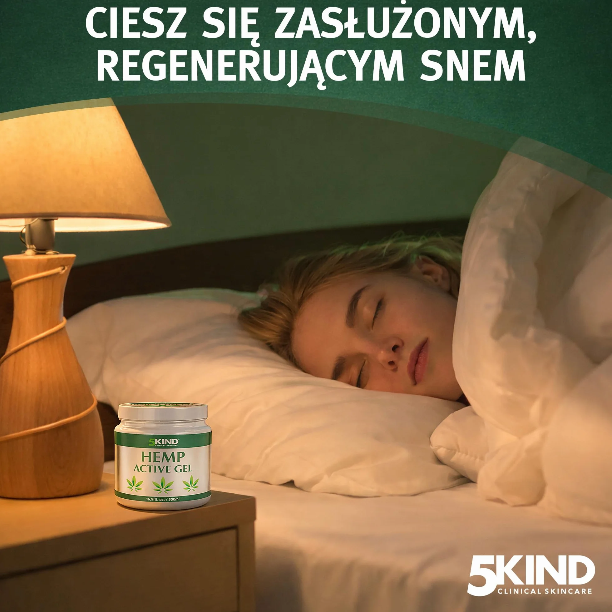 5kind uspokajający aktywny żel konopny do mięśni i stawów – bardzo skuteczna, uspokajająca formuła z olejkiem konopi i naturalnymi ekstraktami, uspokaja stopy, kolana, plecy, ramiona 500 ml