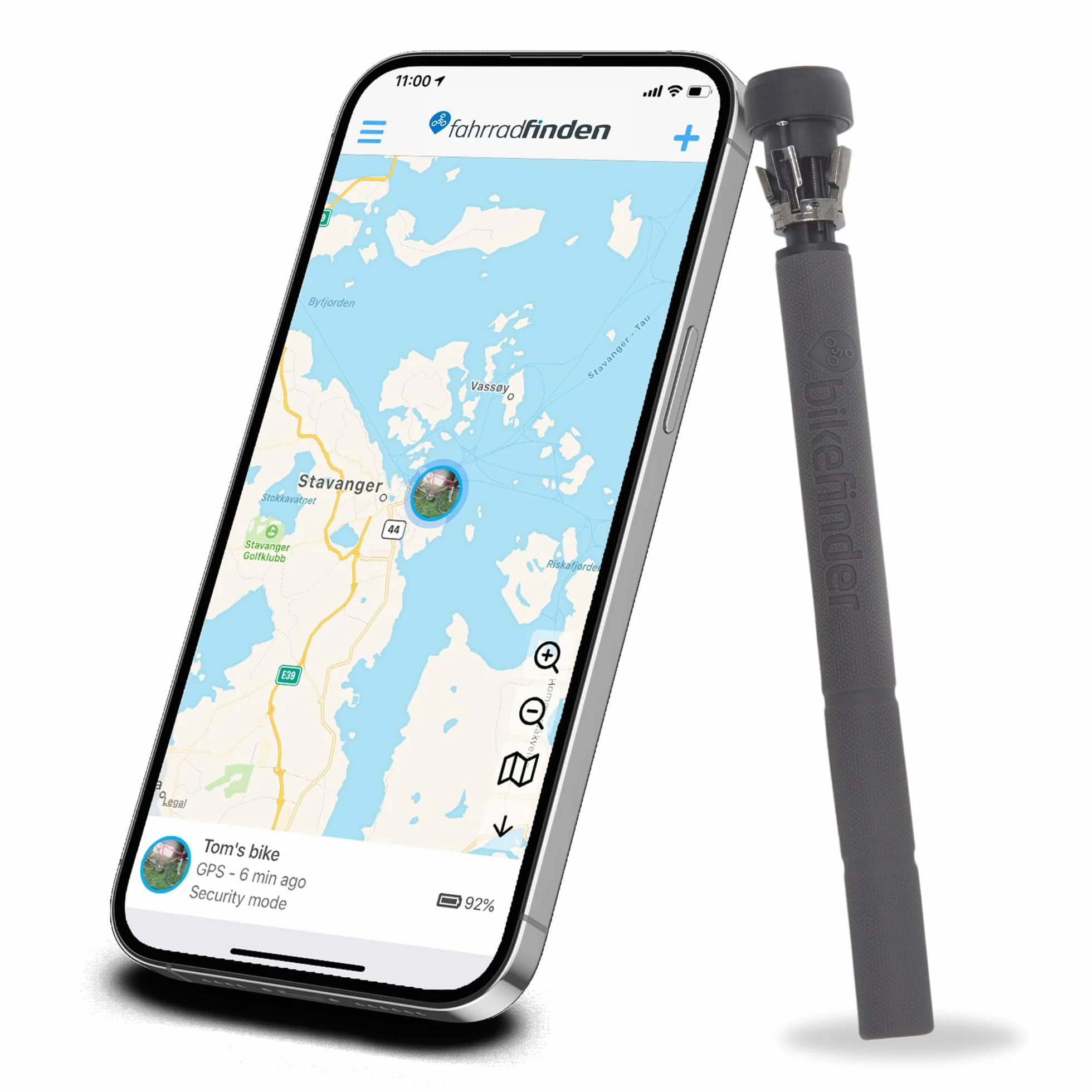 GPS tracker rowerowy ukryty w kierownicy lokalizator z kartą SIM