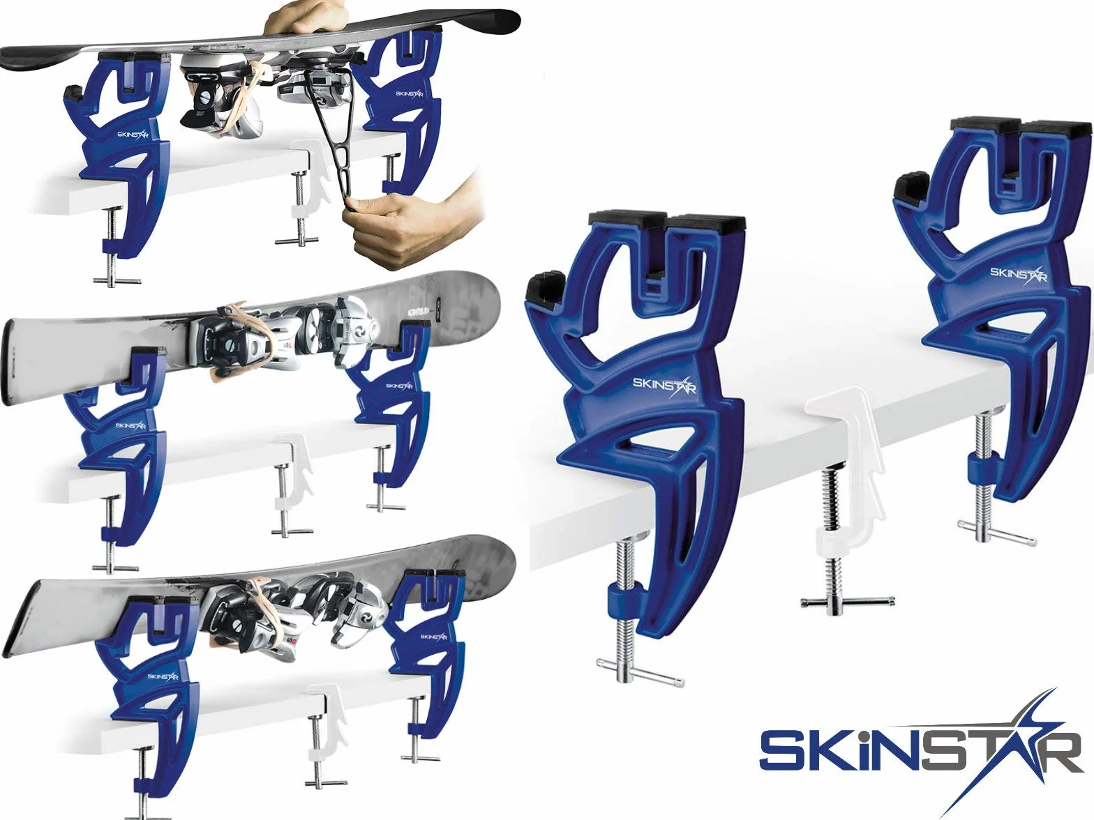 SkinStar Napinacz do nart Uchwyt na narty 24-Hours Express Ski Vise Sport Plus