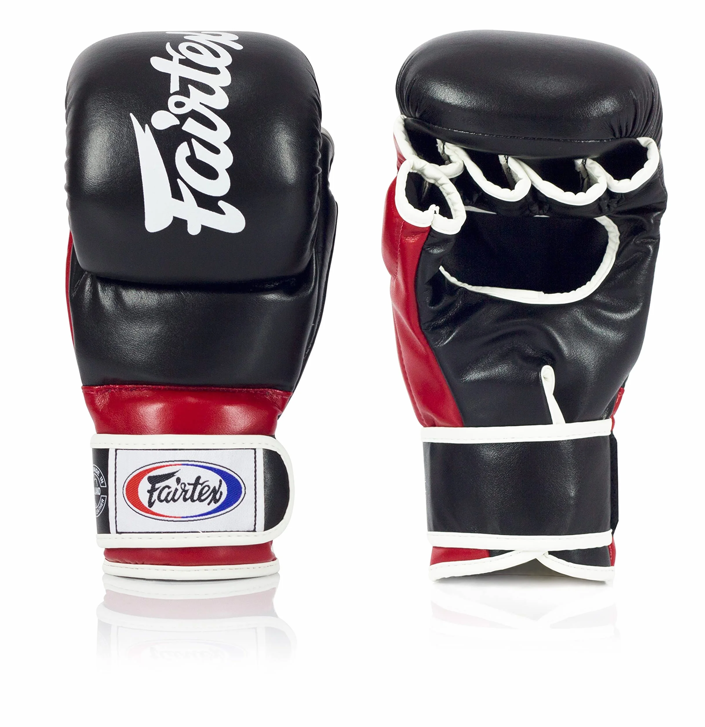 Fairtex FGV18 Muay Thai rękawice bokserskie dla mężczyzn, kobiet i dzieci, rękawice MMA do sztuk walki | wykonane z wysokiej jakości skóry, lekkie i absorbujące wstrząsy rękawice bokserskie