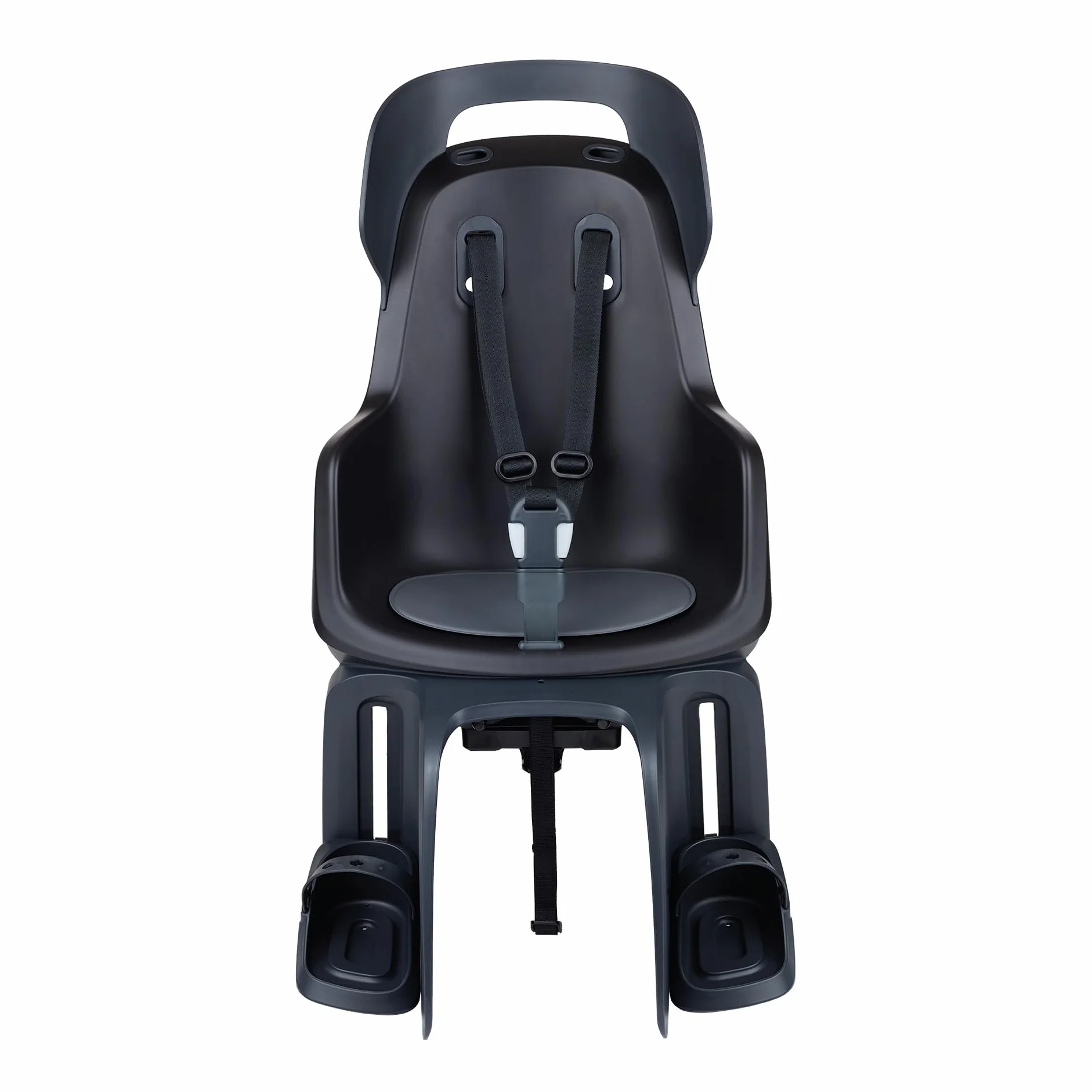 BOBIKE 8011500001 - Tylny fotelik dziecięcy GO MAXI AVS+, zamontowany na bagażniku AVS+, odpowiedni dla dzieci o maksymalnej wadze 22 kg, w kolorze czarnym Urban Black.