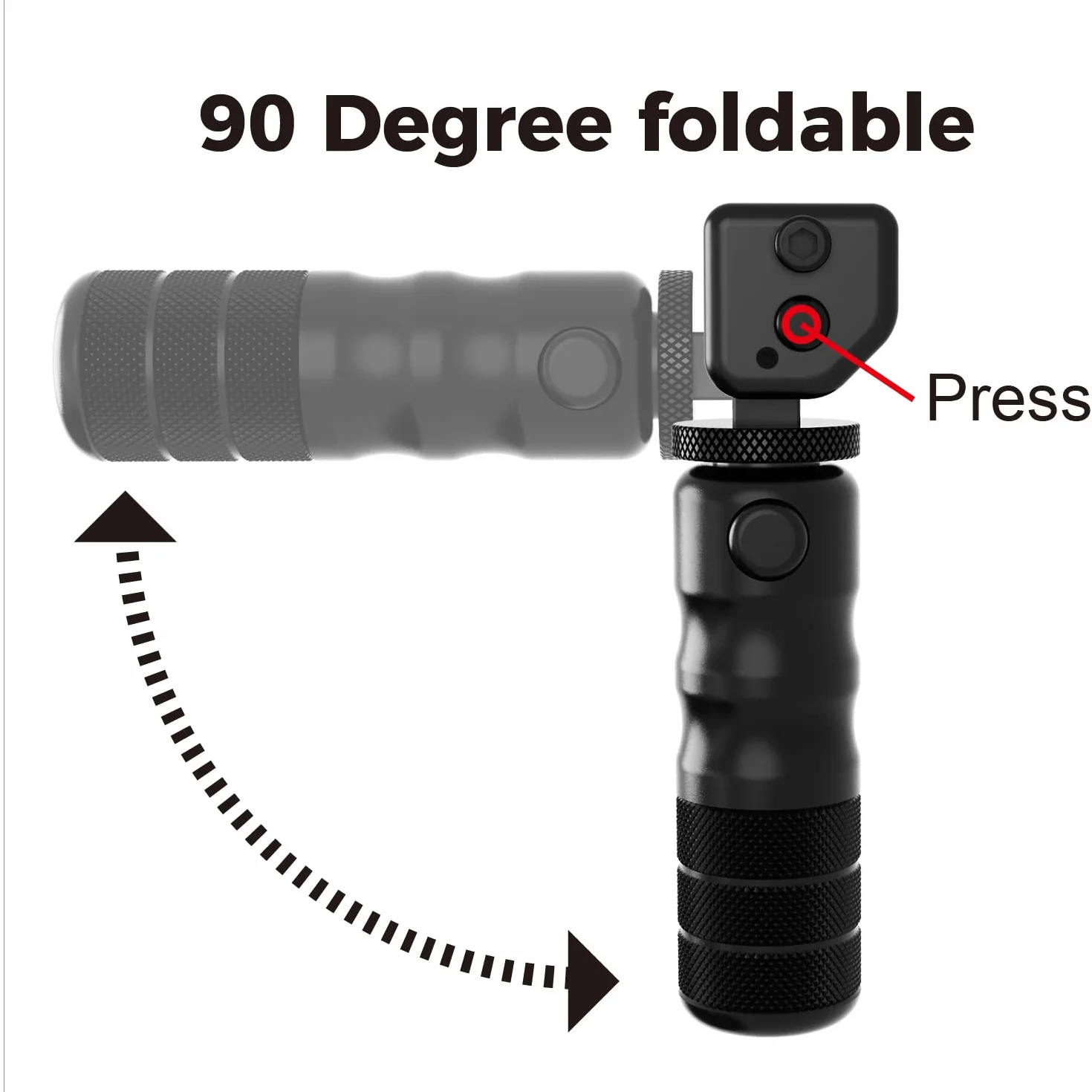 Picatinny Monopod z regulacją wysokości 11,8-14,4 cm precyzyjny