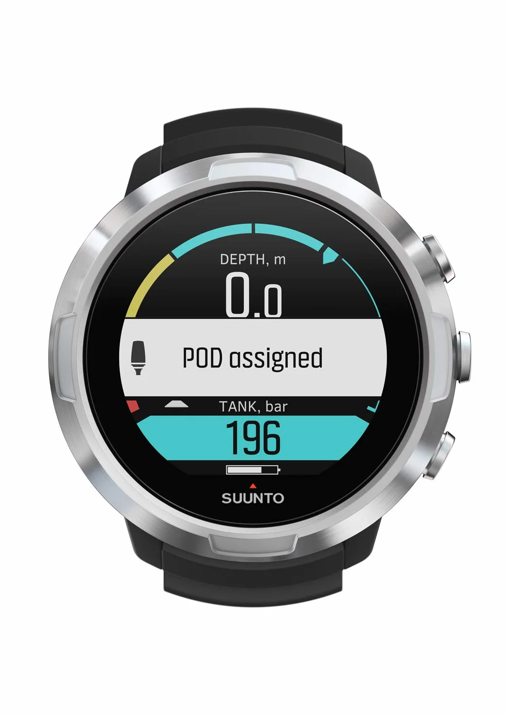 Suunto Komputer nurkowy D5 z kolorowym wyświetlaczem, wodoszczelność 100 m, funkcja alarmu, stoper, informacje o pogodzie, kompas i czas pracy baterii do 12 godzin w trybie nurkowania