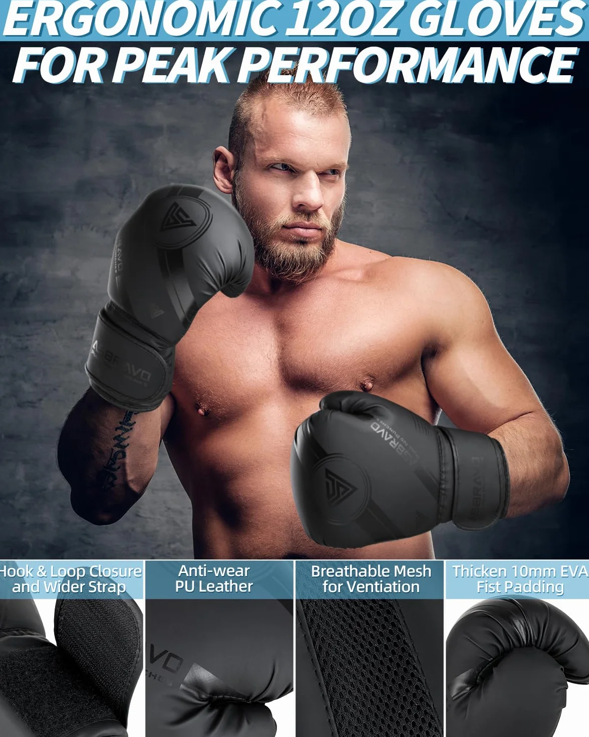 Worek bokserski 1,2 m PU Heavy Boxing Bag Set 350 ml rękawice do MMA Muay Thai Kickboxing