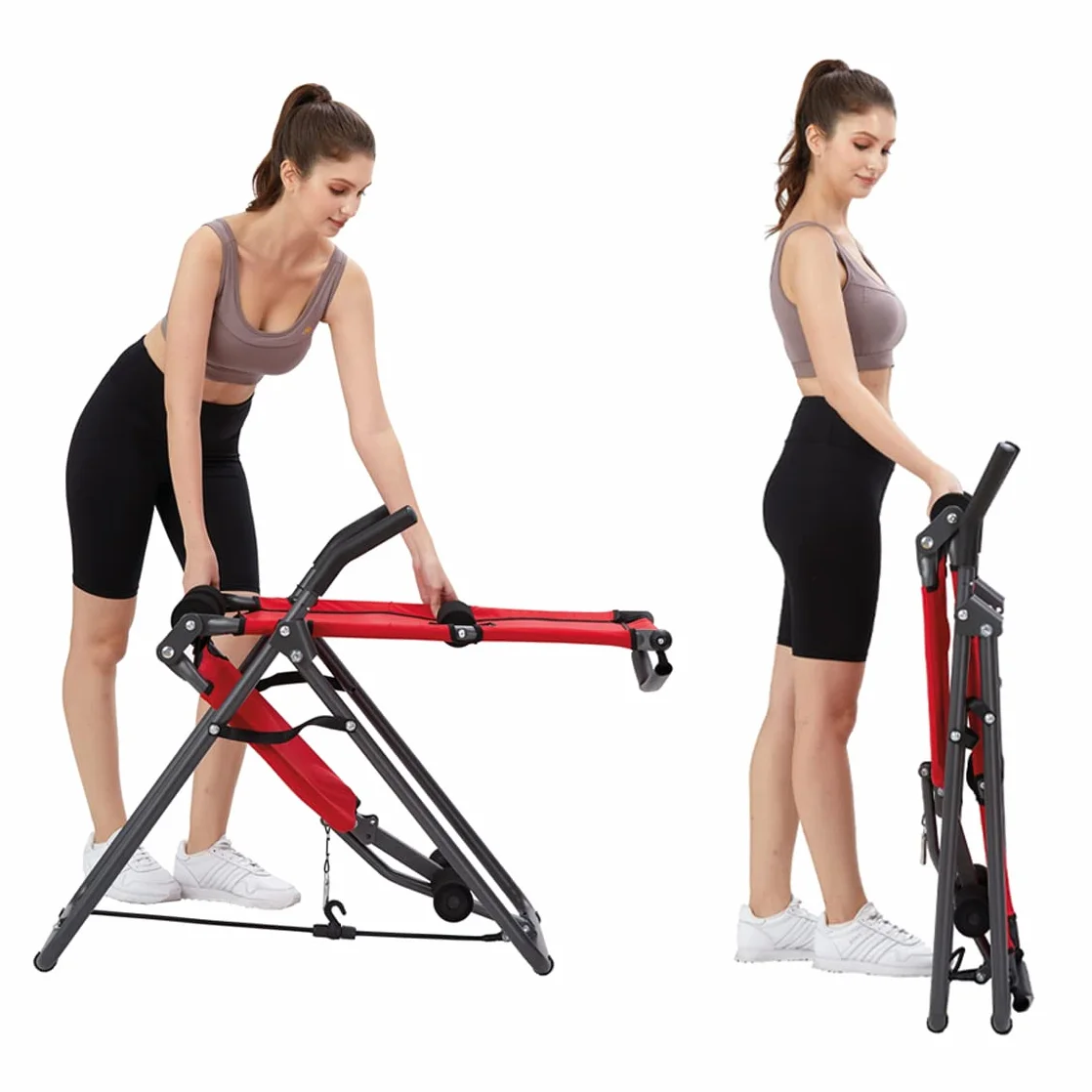 Mediashop Uniseks Back Lounge M23118 Inwersyjny Trener Pleców, Czerwony/Czarny, Do 250 kg