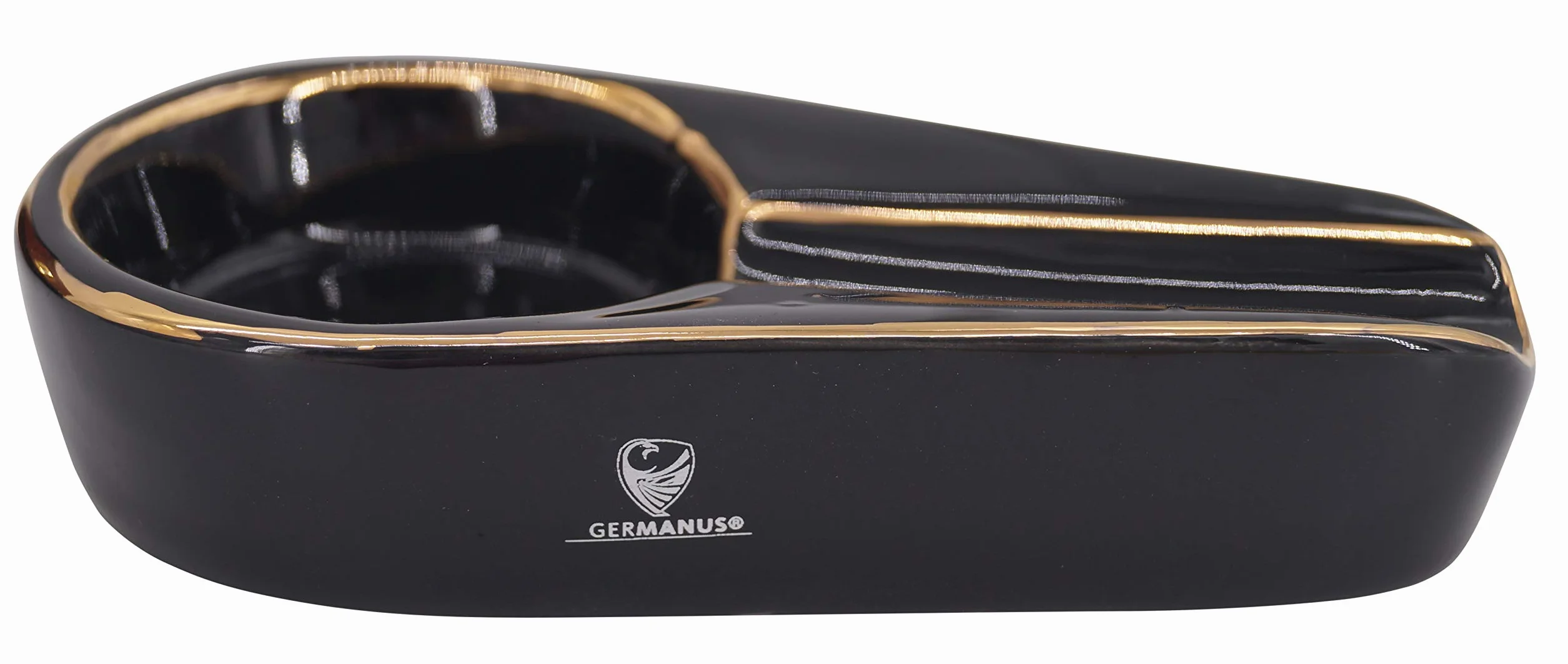 GERMANUS Humidor con higrómetro, cenicero de puros, cúter.