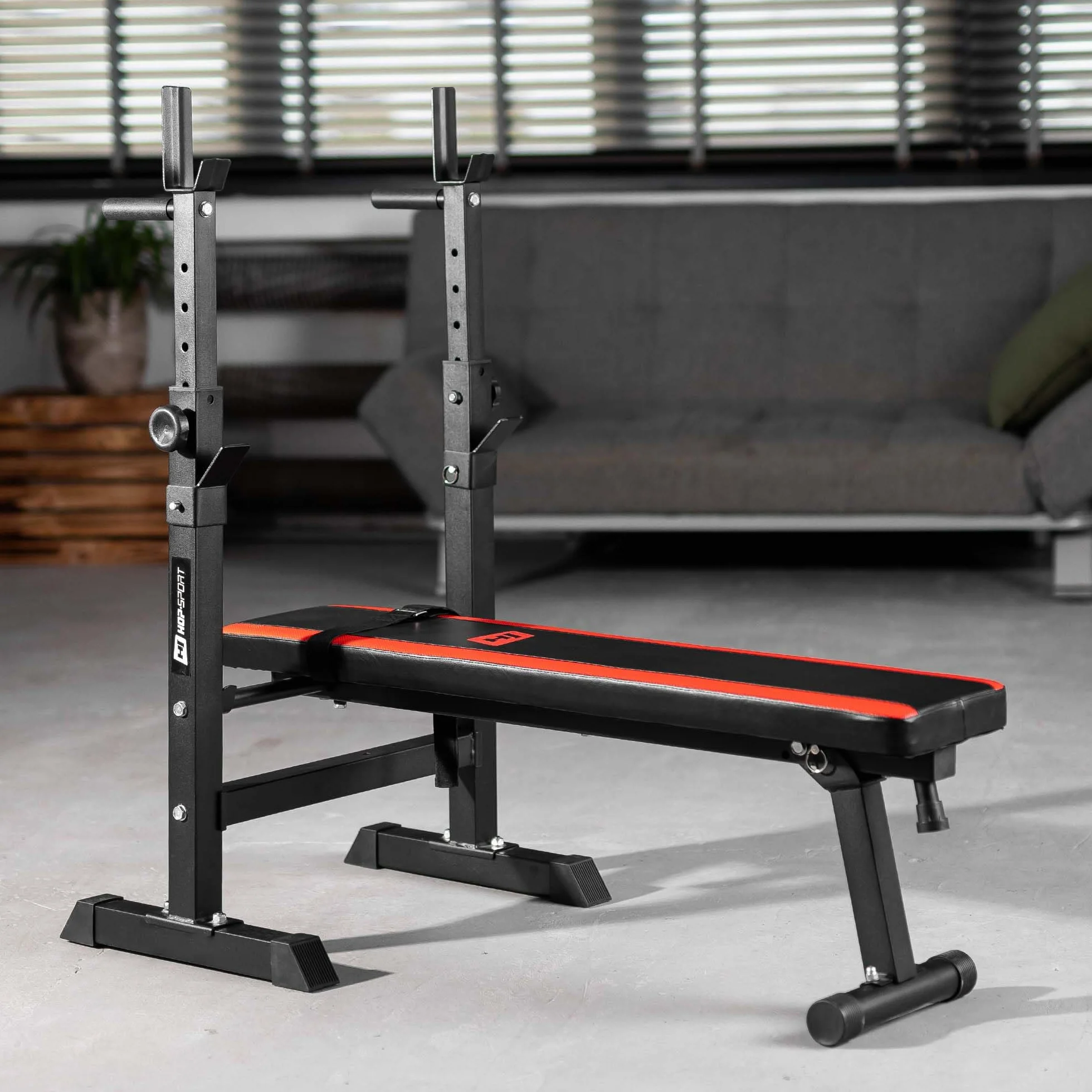Hop-Sport Ławka do hantli składana wielofunkcyjna 250 kg