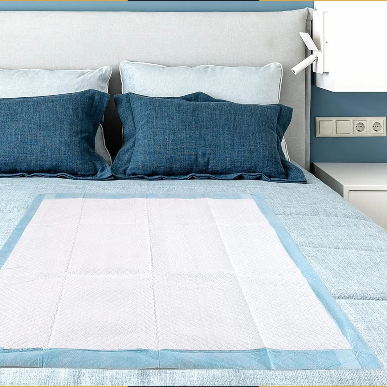 30 sztuk podkładek na łóżko z nietrzymaniem moczu, jednorazowe podkładki dla dorosłych i seniorów, super chłonne i wodoodporne, 80 x 150 cm, do łóżka pielęgnacyjnego