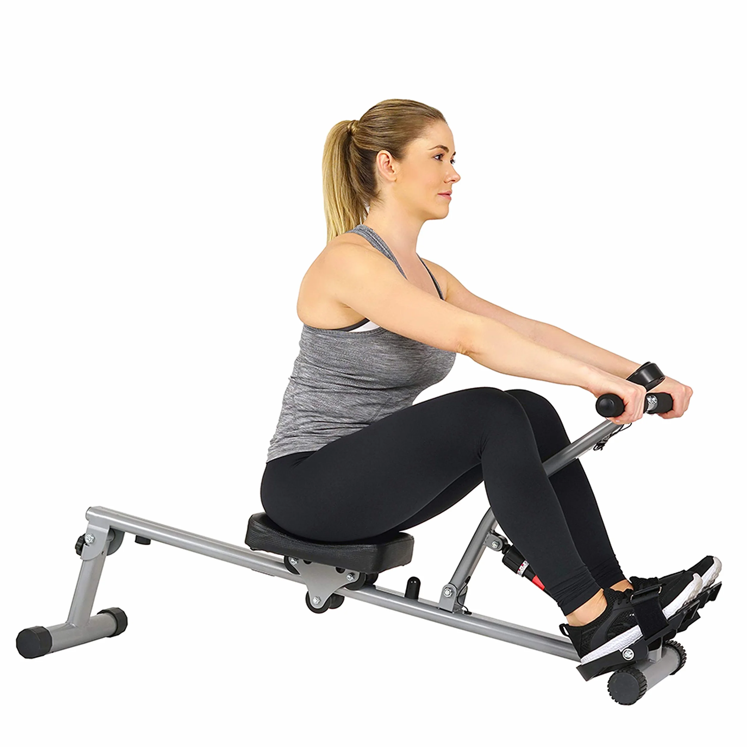 Sunny Health and Fitness SF-RW1205 12 Regulowany oporowy wioślarz z cyfrowym monitorem