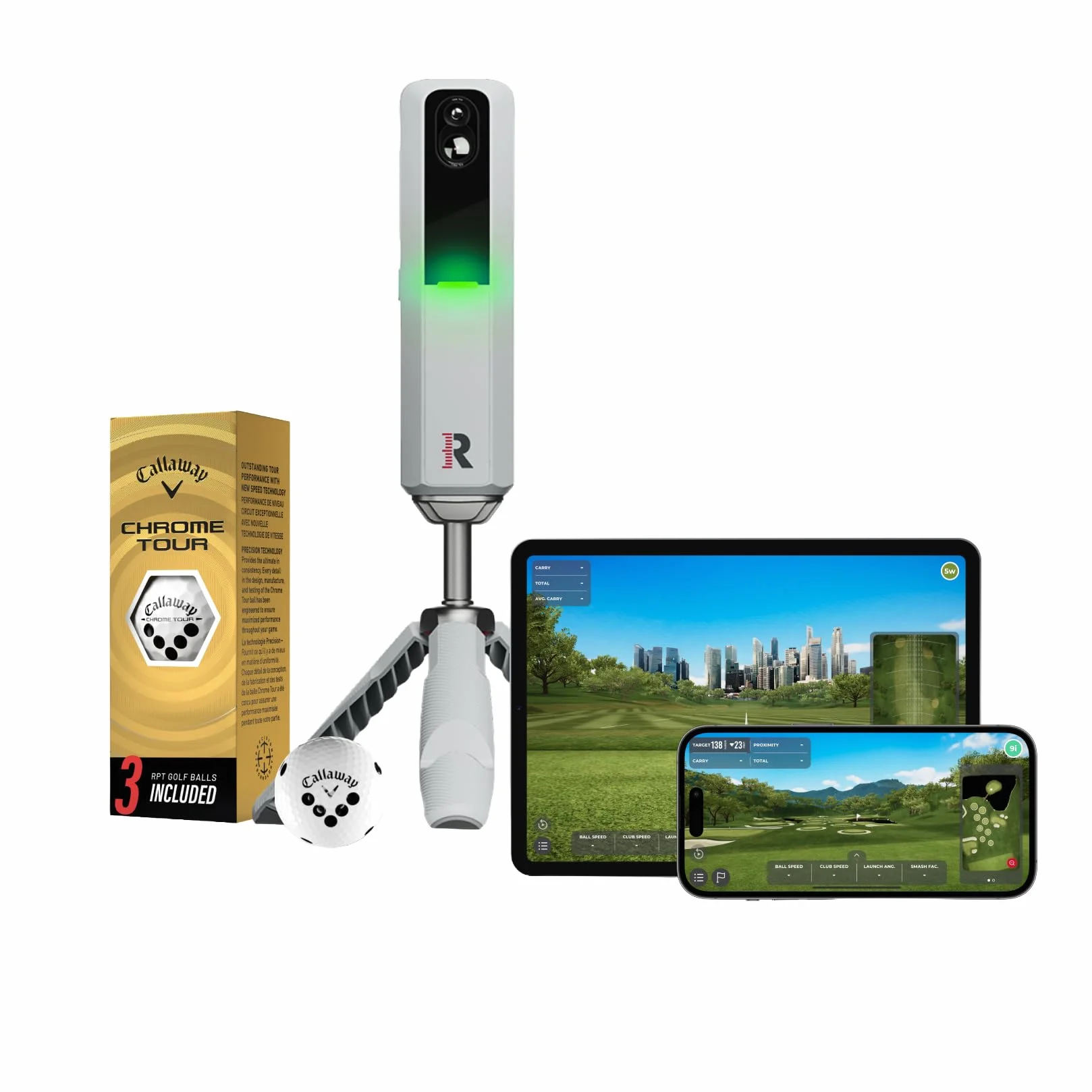 Rapsodo MLM2PRO mobilny monitor uruchamiania + symulator golfa