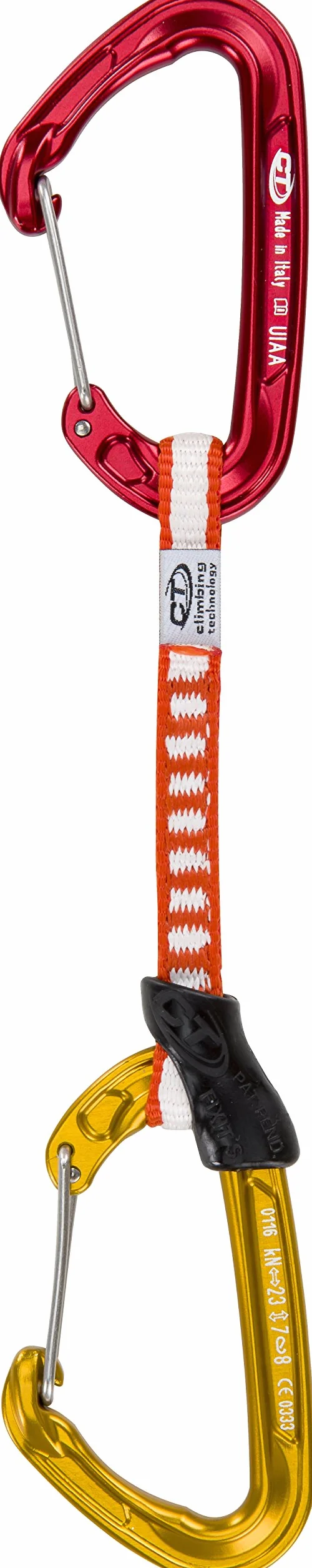 Climbing Technology Fly-Weight Evo Set DY, Przesłanie Unisex – Dorosły, Czerwony/Złoty, 12 cm