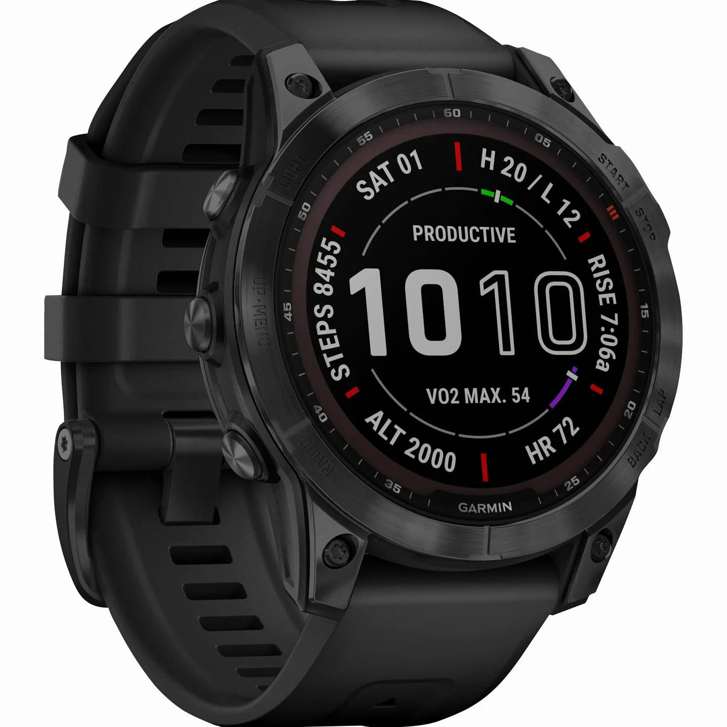 Garmin Fēnix 7 Sapphire Solar 010-02540-35 Monitor Aktywności, Czarny, 1.3"