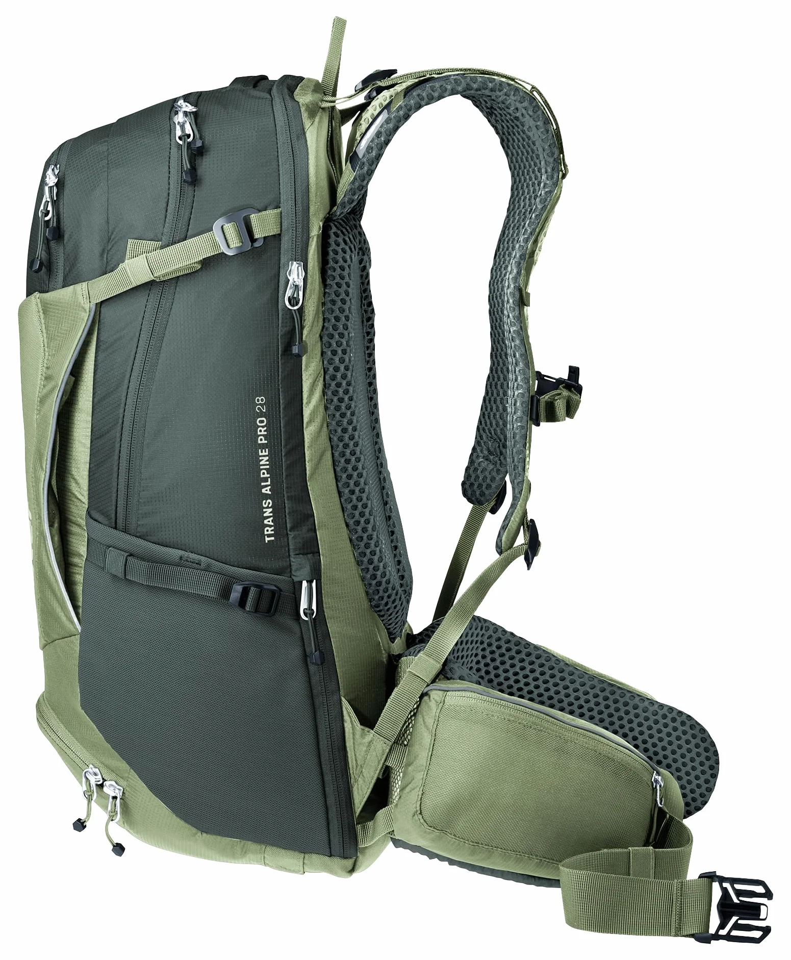 deuter Trans Alpine Pro 28 plecak rowerowy, Grove-ivy, 28 L, Minimalistyczny