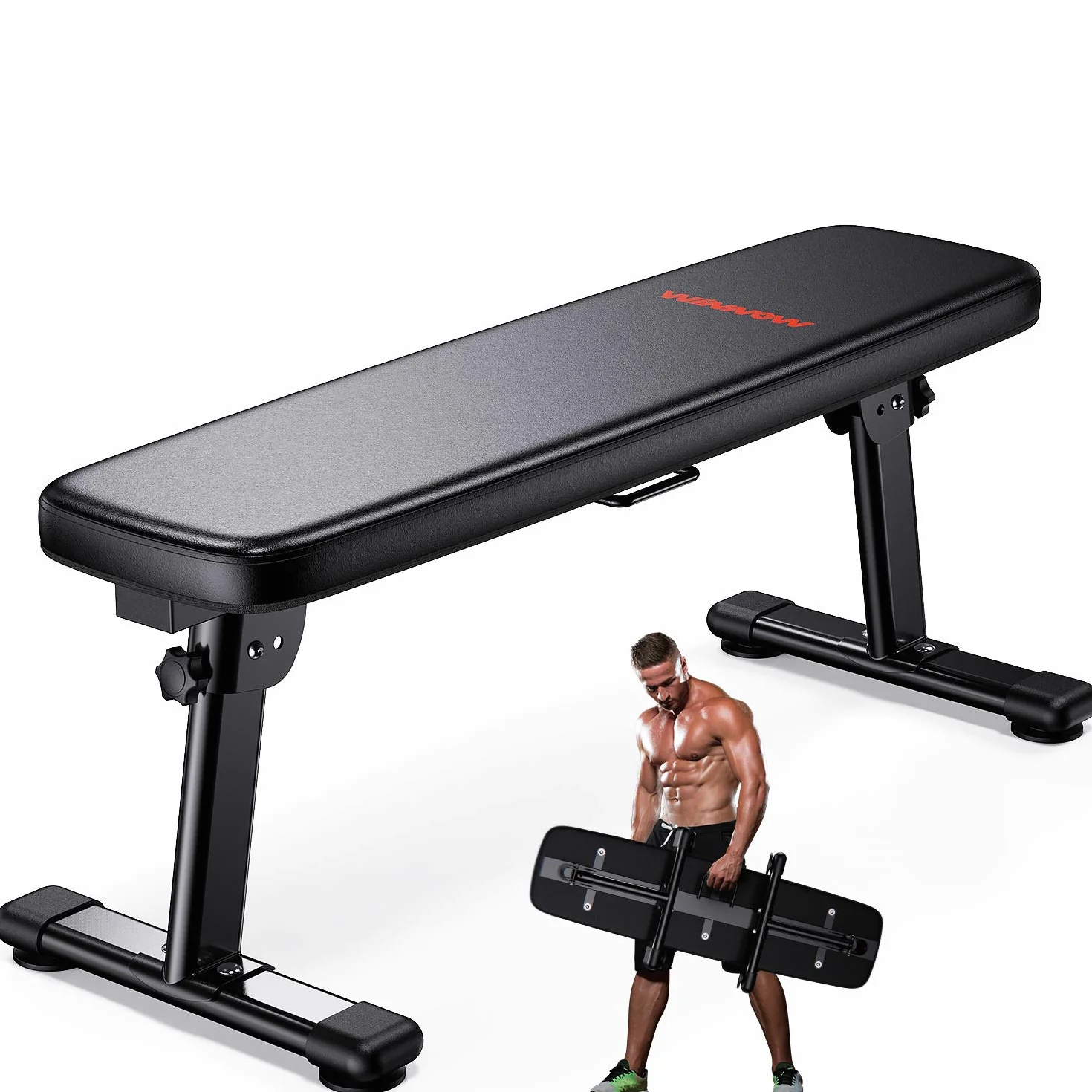 WINNOW Ławka treningowa składana wielofunkcyjna do fitnessu w domu