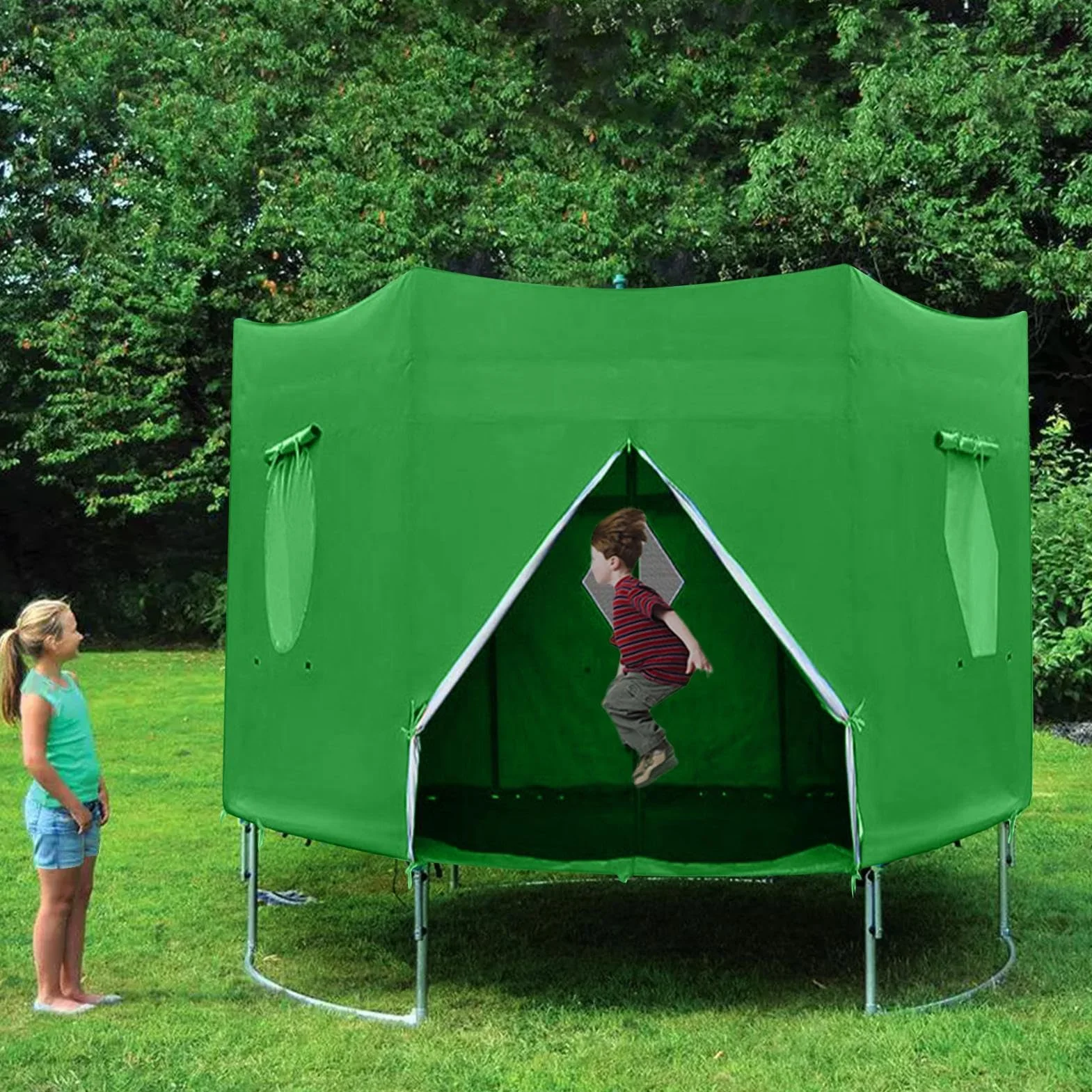 Zadaszenie Do Trampoliny Ochrona UV 1.8m 2.3.7m 4 Słupki