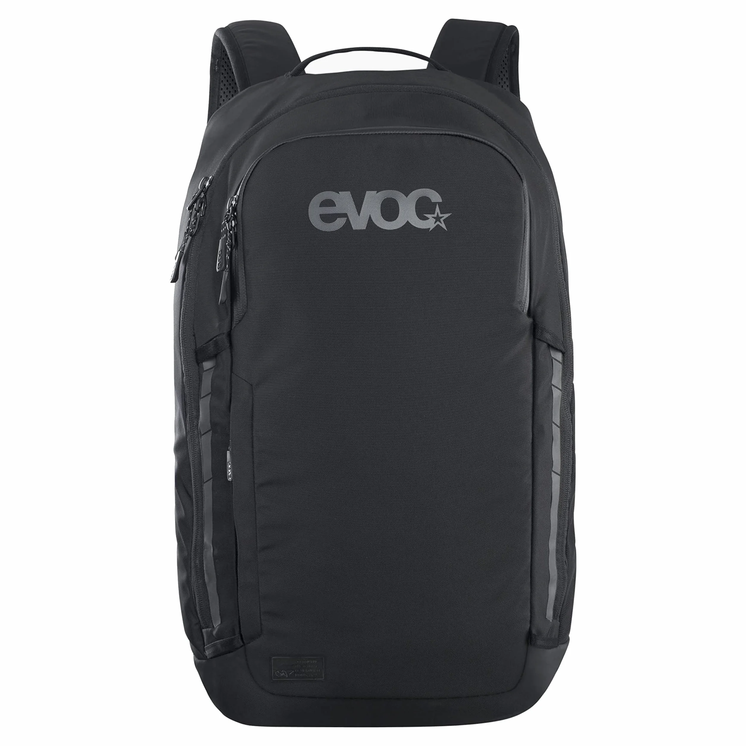 Plecak EVOC COMMUTE 22 (plecak rowerowy, z systemem wentylacji, kieszenią na laptopa, odblaskowy nadruk, waga: 860 g, wymiary: 17 x 28 x 52 cm, pojemność: 22 l), czarny