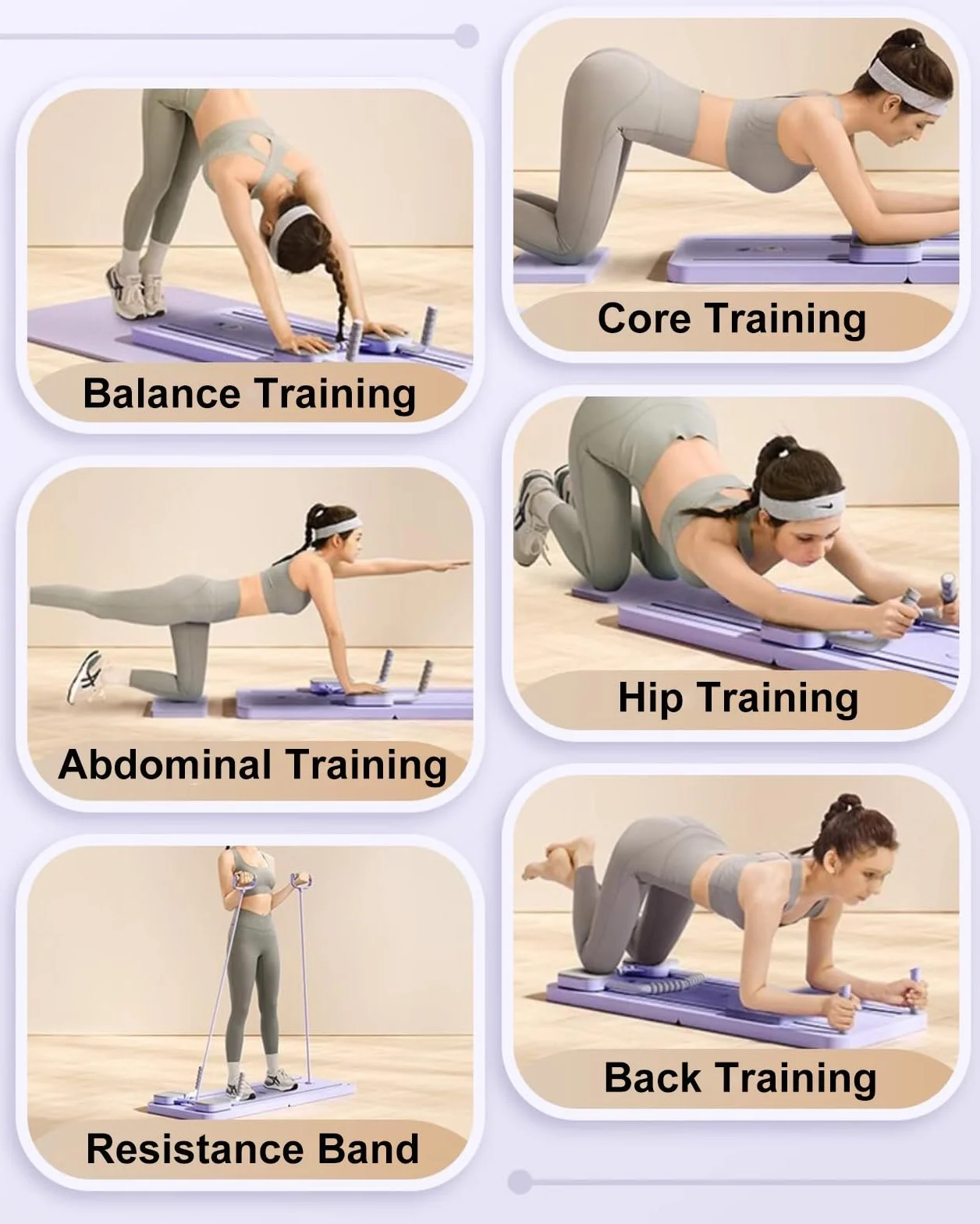 Rolkowa deska treningowa Pilates Reformer do domowej automatyczne odbicie