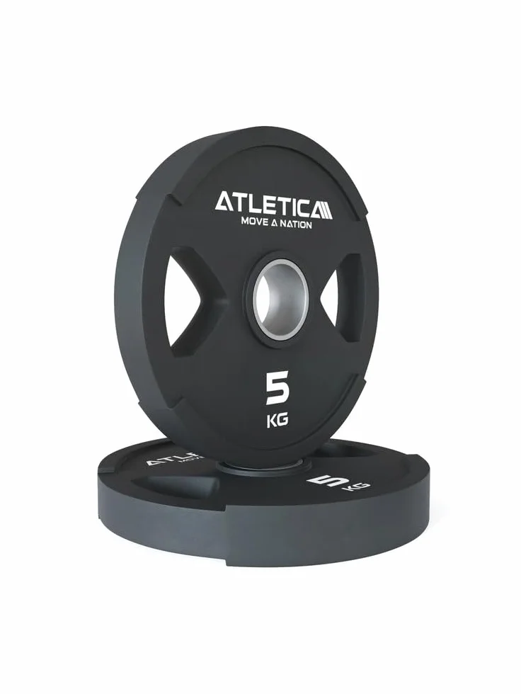 ATLETICA Sigma Starter zestaw hantli treningowych Sigma | 65 kg Dual-Gripper Plates | Pro Collars | Twoje wejście w świat sportów siłowych