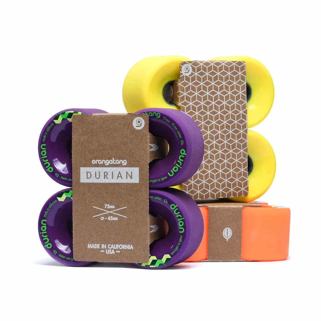 Orangatang Durian 75 mm 86a Freeride longboard koła zestaw 4 sztuk