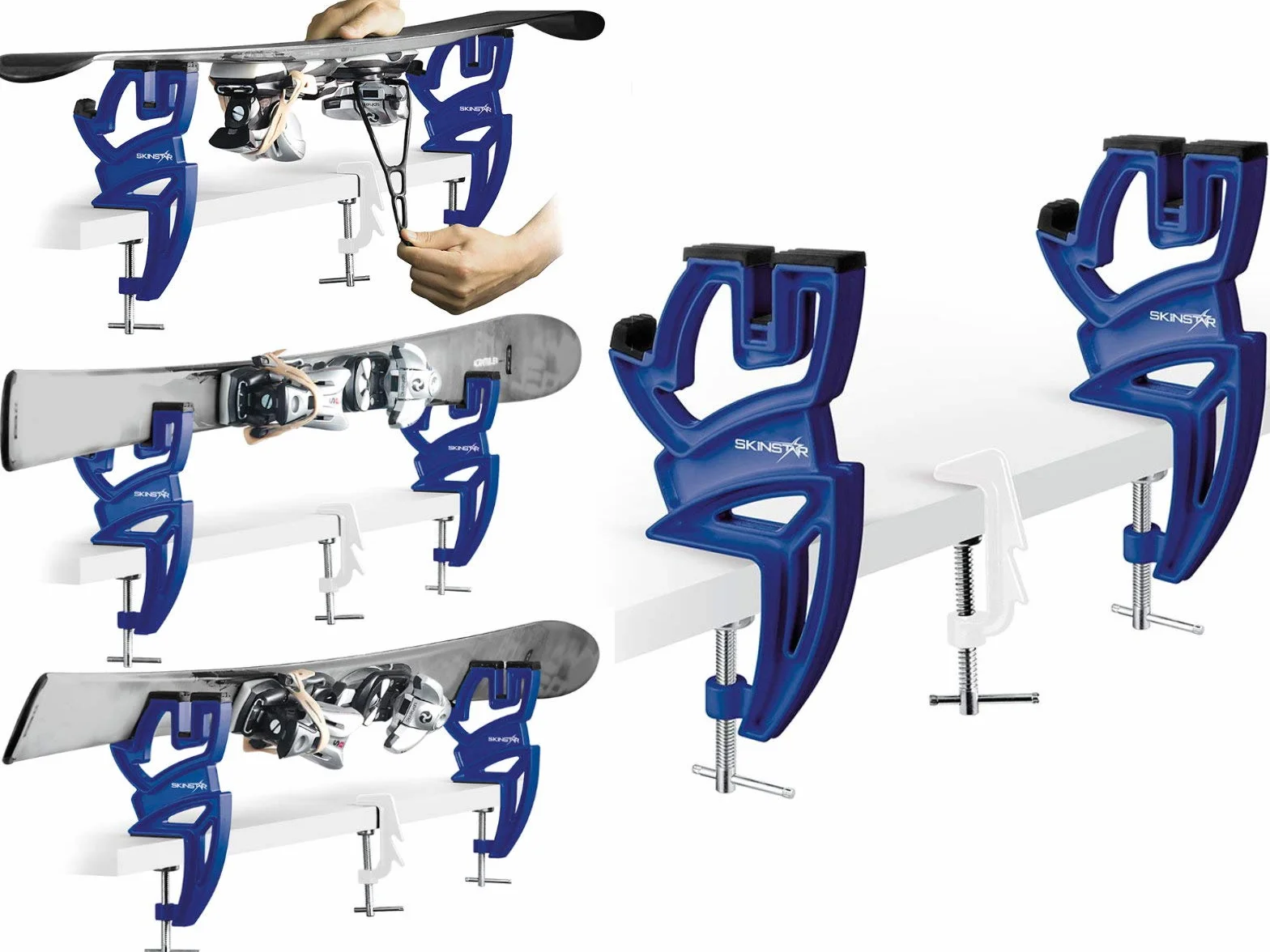 SkinStar Napinacz do nart Uchwyt na narty 24-Hours Express Ski Vise Sport Plus