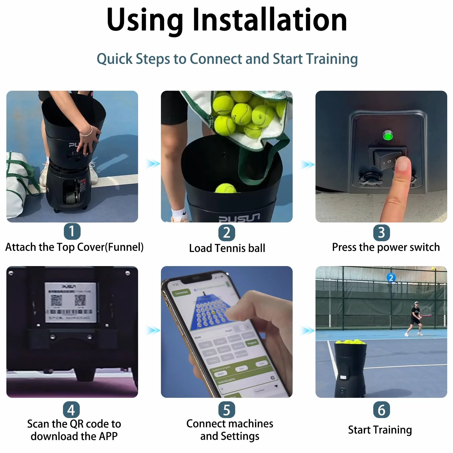 PT-Mini Pro Tennis Ball Machine: Automatyczna obsługa z regulowaną prędkością i kątem, zdalne sterowanie, narzędzie treningowe