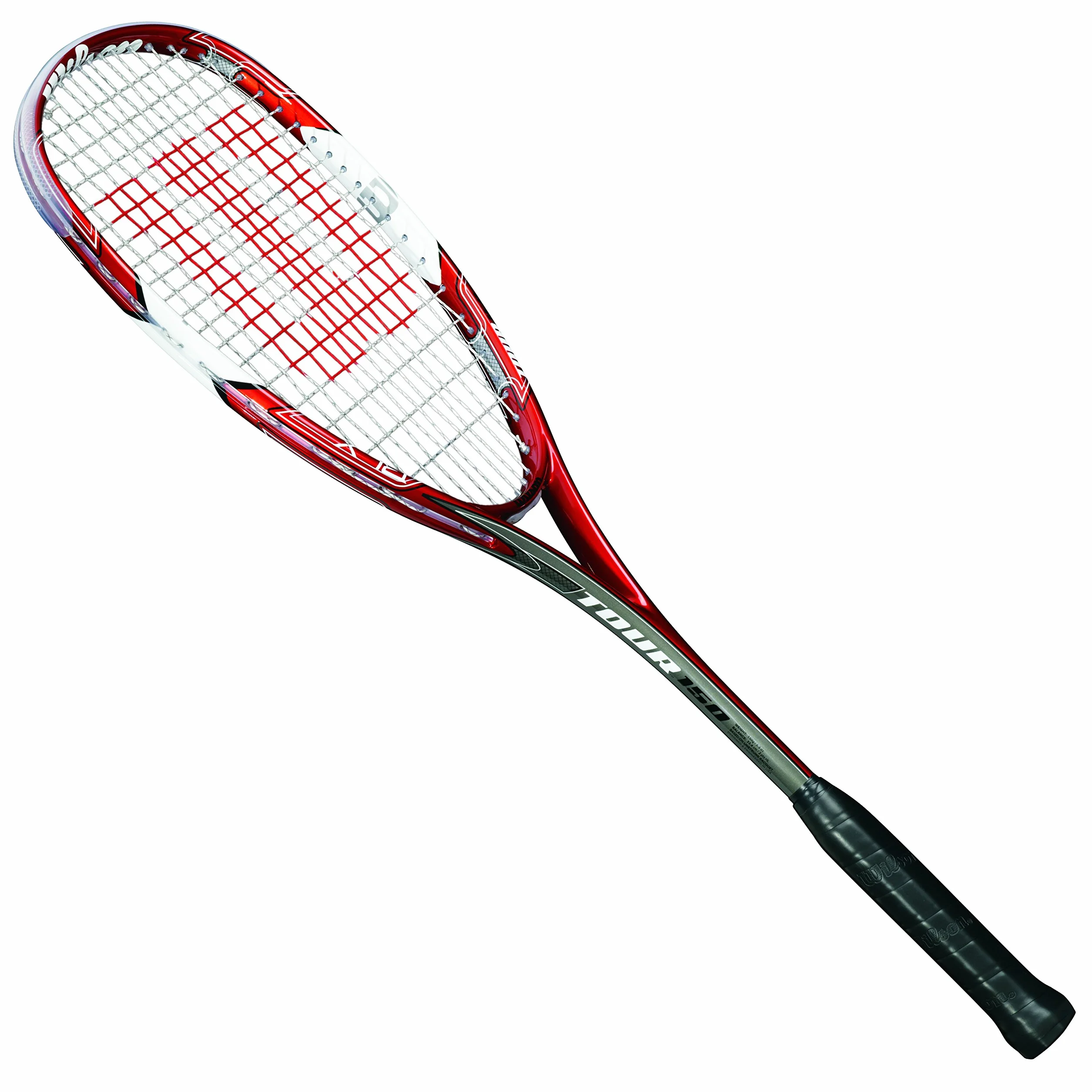 Wilson Kij do squasha dla kobiet/mężczyzn, zaawansowanych, Tour 150, WRT912330, czerwony/biały