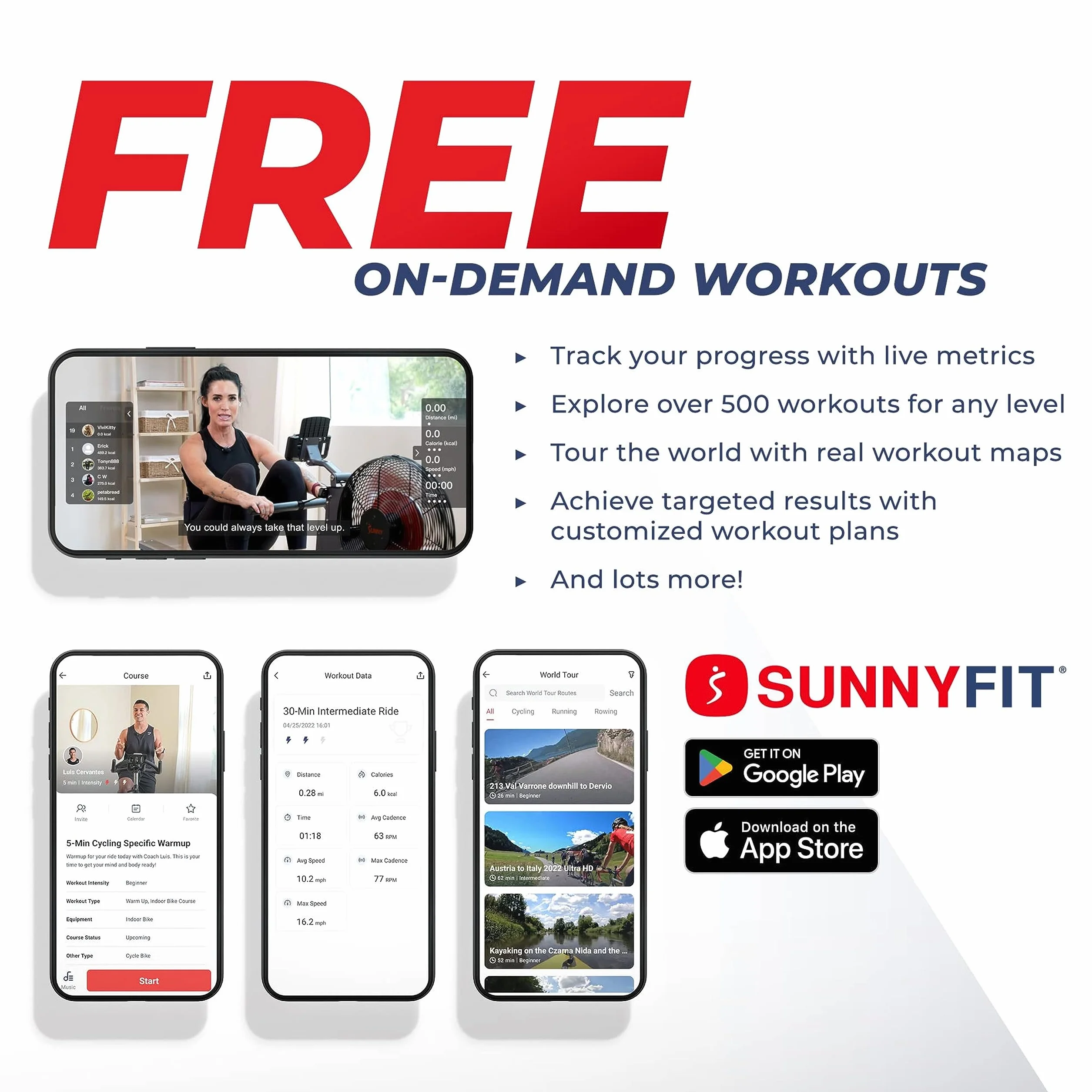 SUNNY HEALTH & FITNESS Kompaktowy składany wioślarz magnetyczny, domowy składany wioślarz, super cichy i płynny, ekskluzywne połączenie aplikacji SunnyFit - SF-RW521020