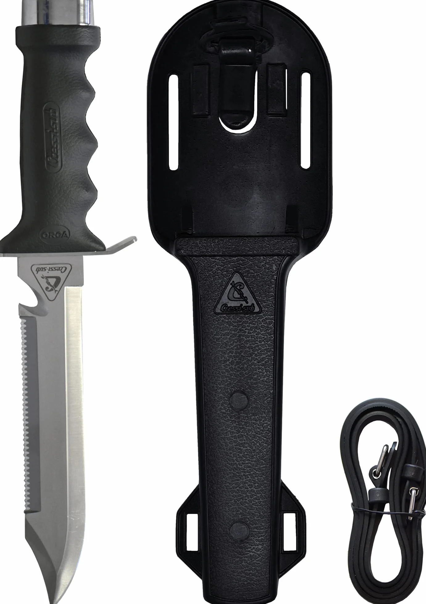 Cressi Orca Knife Nóż Do Nurkowania 30 cm Czarny
