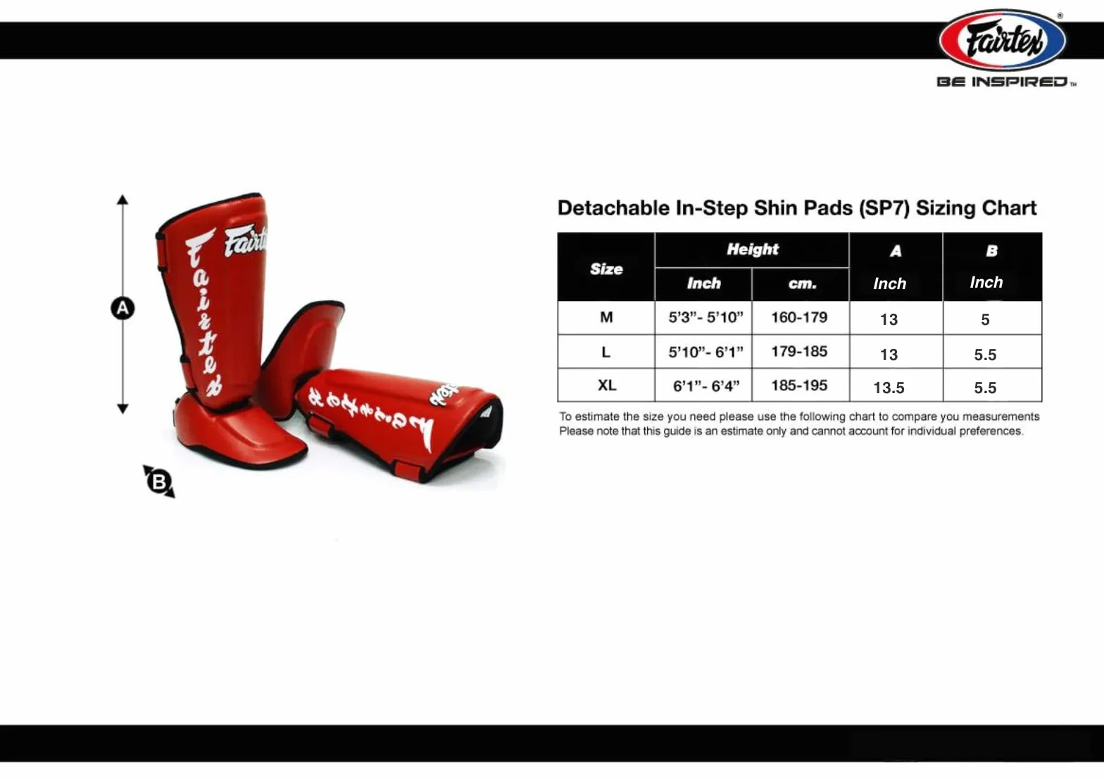 Fairtex ochraniacze na golenie SP7 Twister Czarny biały czerwony niebieski żółty Średni duży XL