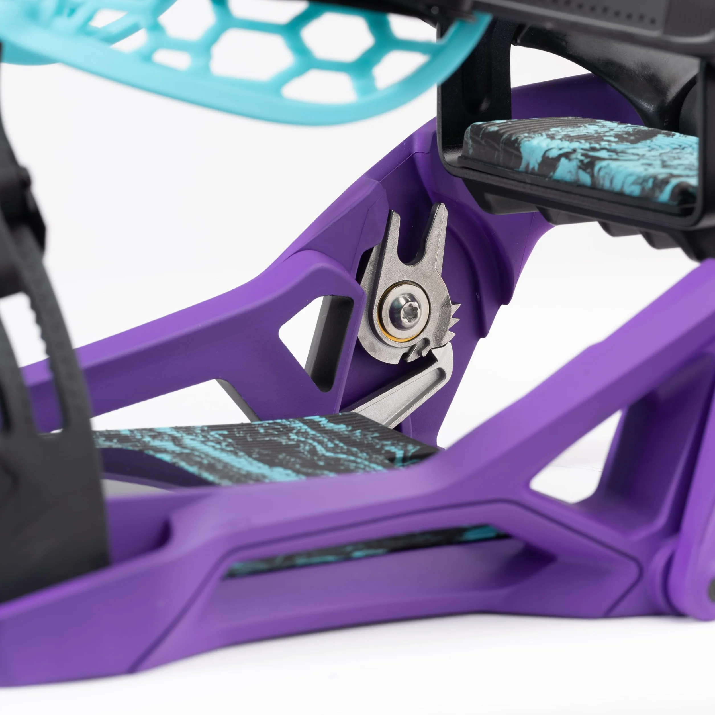 Nidecker Supermatic Snowboard – uniwersalne, podwójnie wtykane automatyczne wiązanie – wygodne i niezawodne jak klasyczne wiązanie z dwoma pasami – Joker Purple