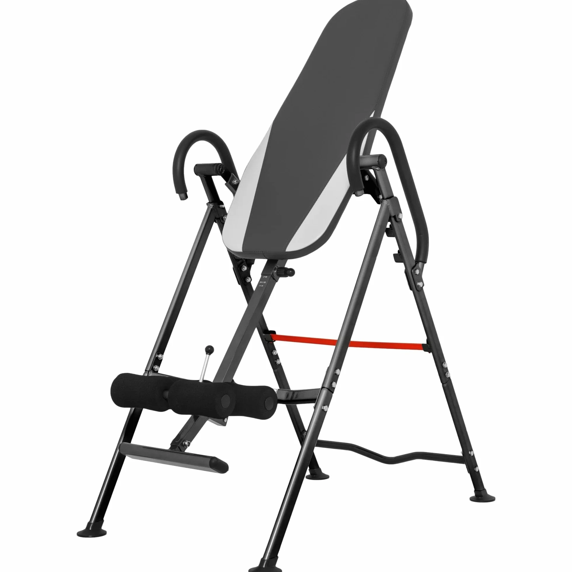 GORILLA SPORTS® Stół inwersyjny - 98 x 65,5 x 152,5 cm, regulowana wysokość 147-183 cm, składany, z podparciem lędźwiowym i kostki, rozciągacz pleców, maszyna do inwersji, trener grawitacyjny, ławka