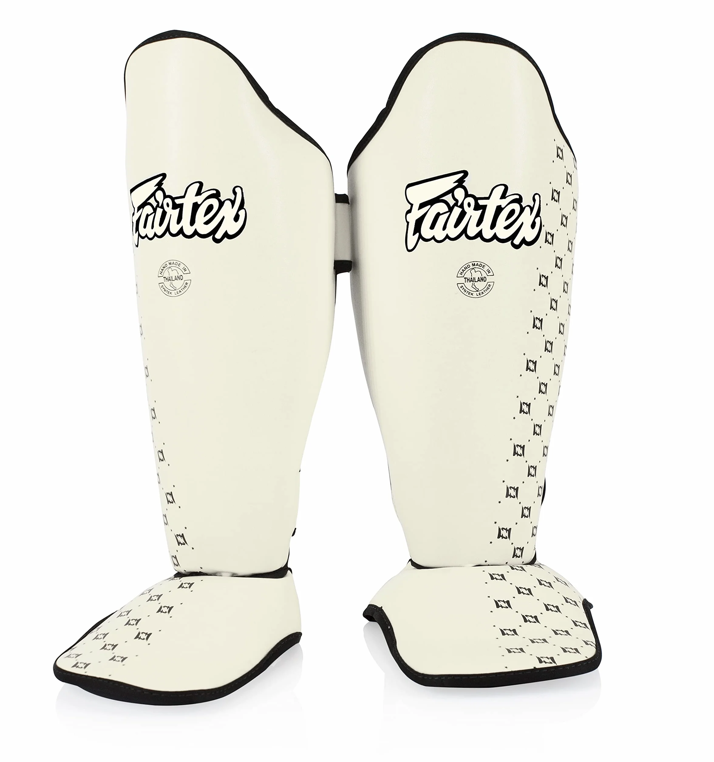 Fairtex Competition Muay Thai Ochraniacze goleni, SP5 - czarne, niebieskie