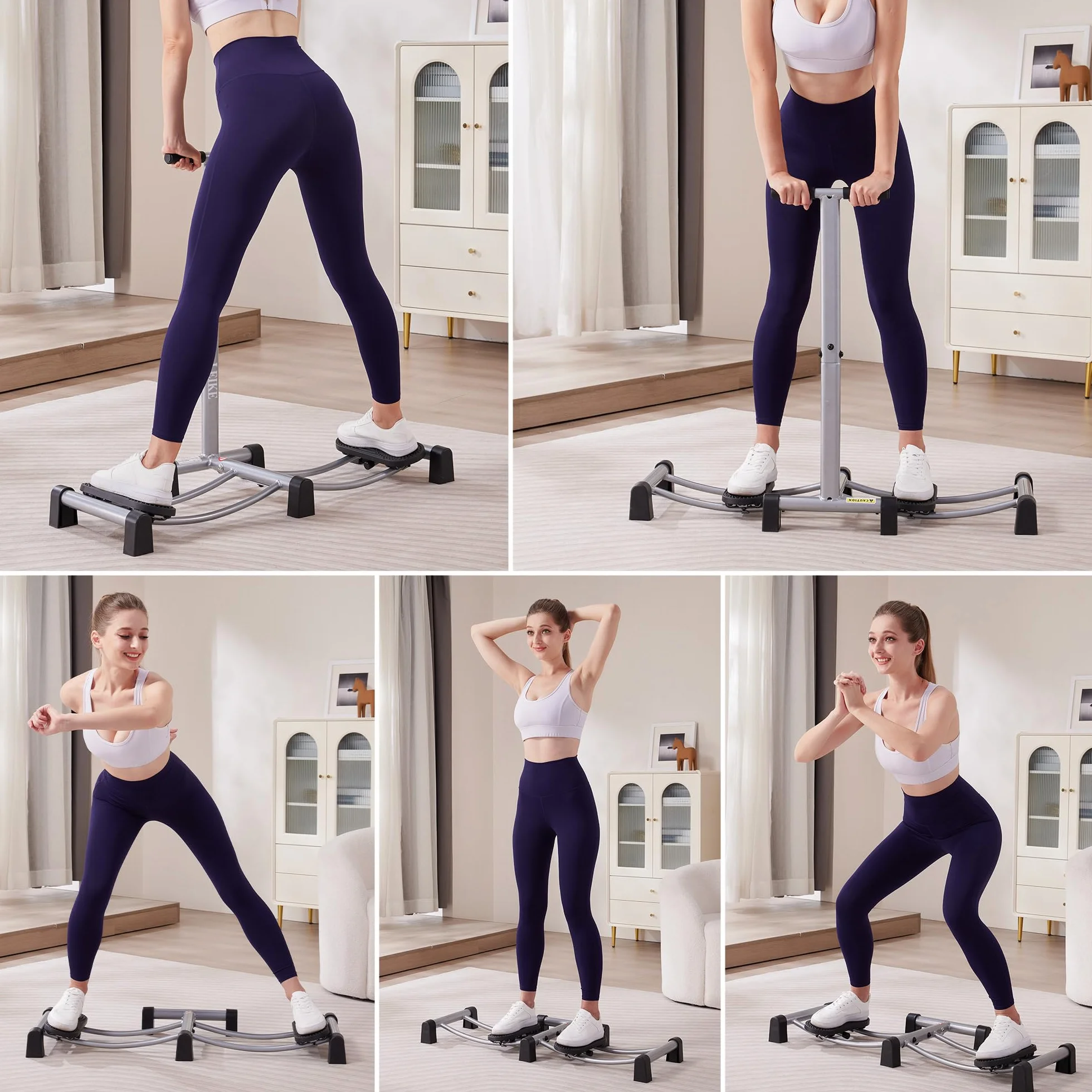 leikefitness Symulator narciarski, maszyna treningowa, naprawa mięśni, trening wzmacniający do domowego fitnessu (AB1600)