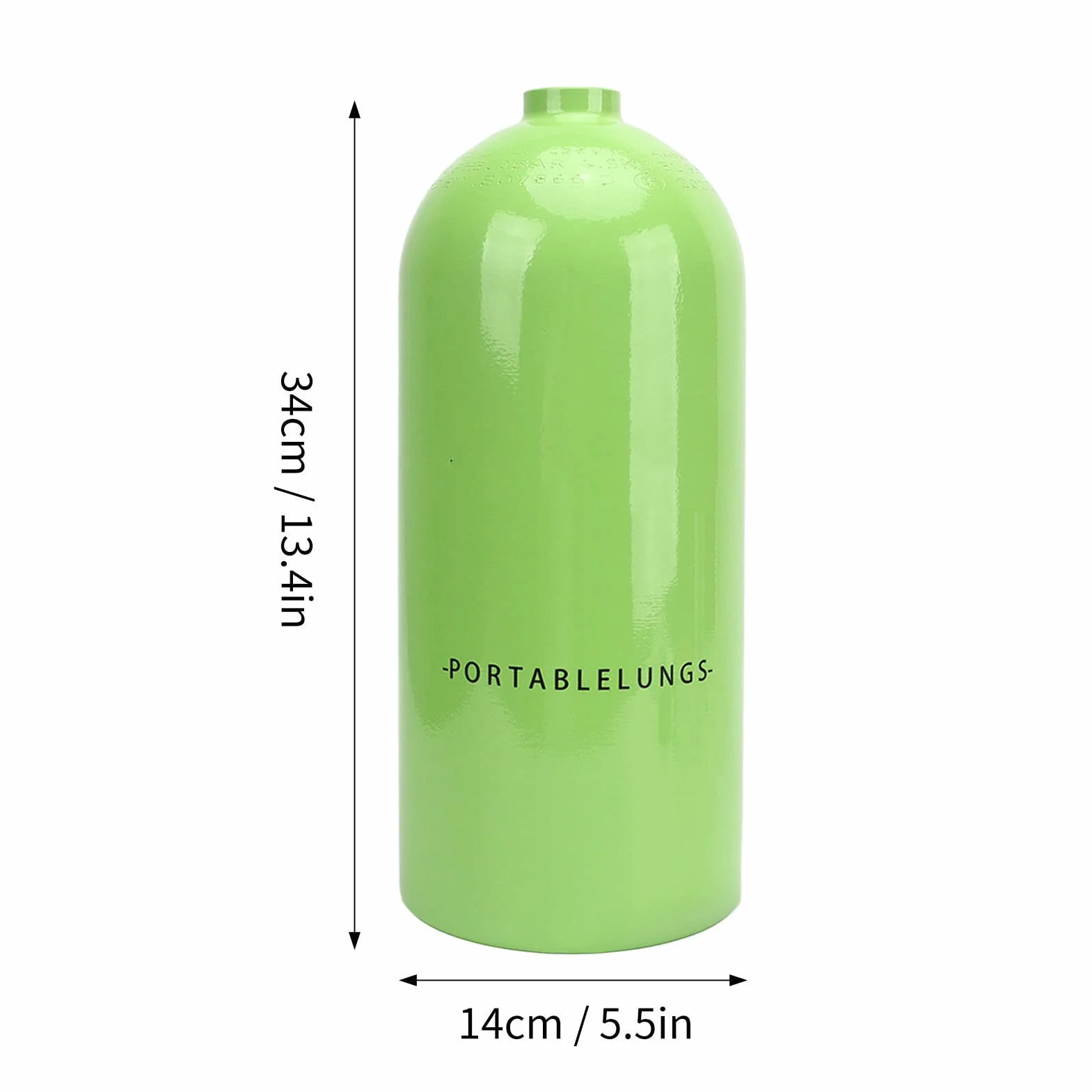 DIDEEP Scuba Tank Sprzęt do Nurkowania, 3L 30-50 Minut Lotnicza Aluminiowa Butla do Nurkowania Butla z Tlenem dla Nurka