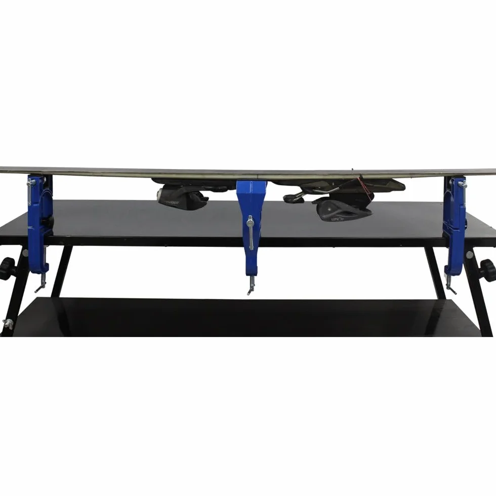 Xcman ALPINE SKI VISE BLUE morsa per sci in metallo regolabile altezza e angolazione