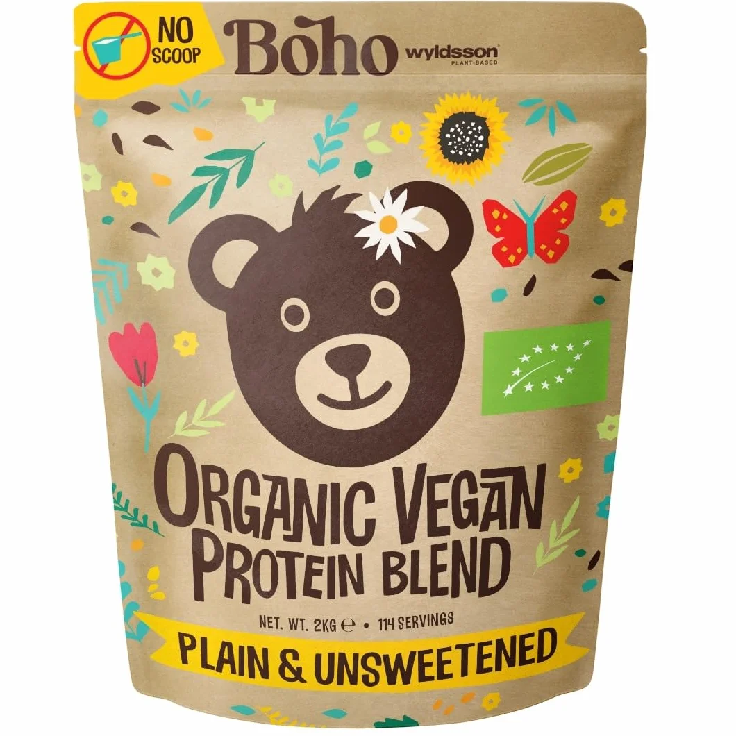 Naked Vegan Protein Powder Super Blend (2 kg (1 opakowanie), 2 kg Naked NO Scoop)
