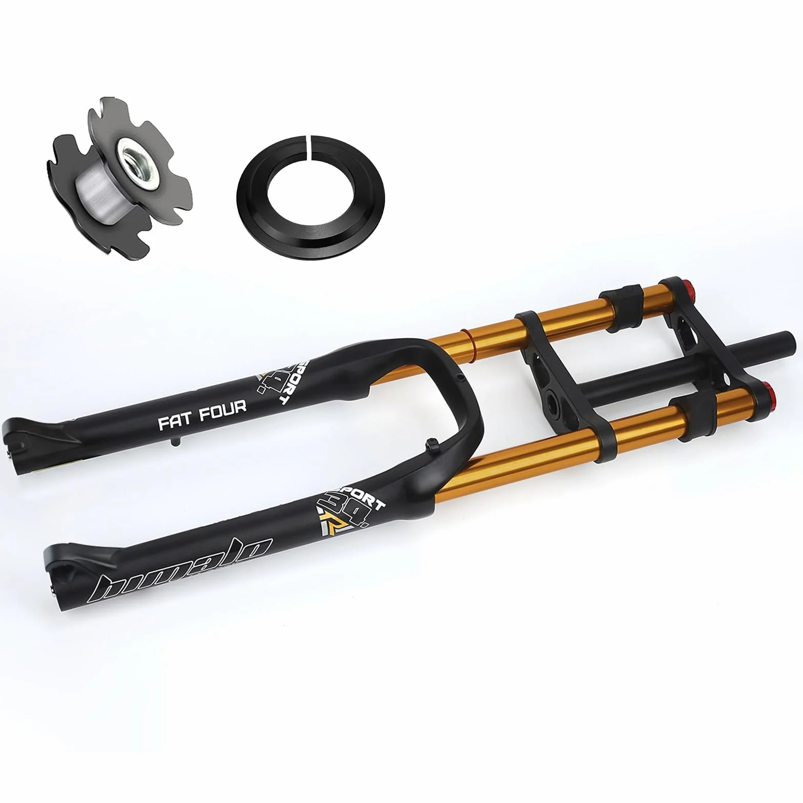 26-calowe widelce rowerowe 4.0 Fat Bike Straight Front Fork Downhill Mountain Bike MTB Widelec 1-1/8 Hamulec tarczowy Widelec pneumatyczny 170 mm Podróżny E-Bike Przedni Widelec BMX 2850g