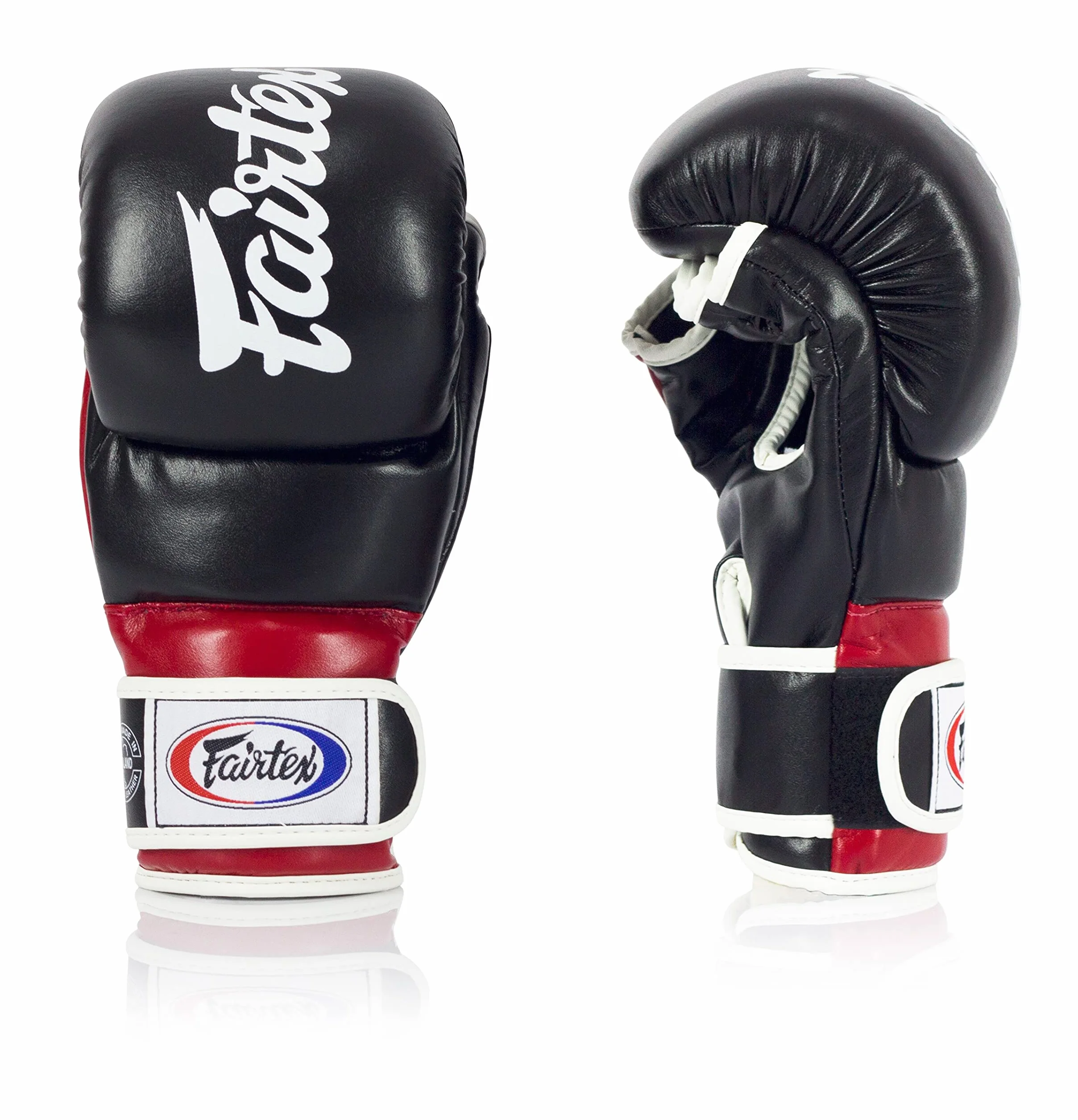 Fairtex FGV18 Muay Thai rękawice bokserskie dla mężczyzn, kobiet i dzieci, rękawice MMA do sztuk walki | wykonane z wysokiej jakości skóry, lekkie i absorbujące wstrząsy rękawice bokserskie