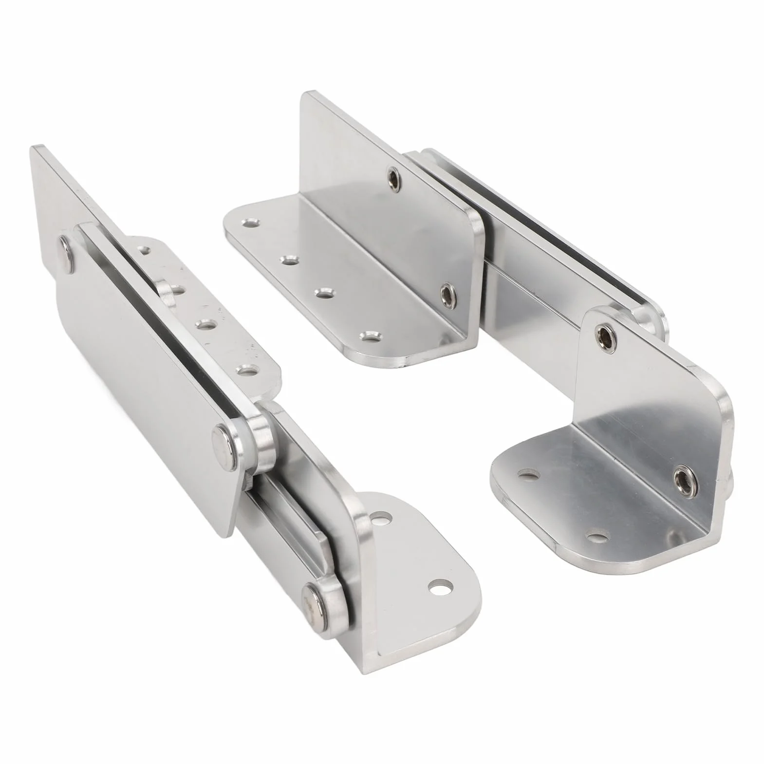 Zawiasy Mocujące do Siedziska łodzi, 2 szt. Stop Aluminium Zawias do Siedzenia łodzi ze Stopu Aluminium Składany Zawias do Siedzenia łodzi Łatwa Instalacja na Jachcie