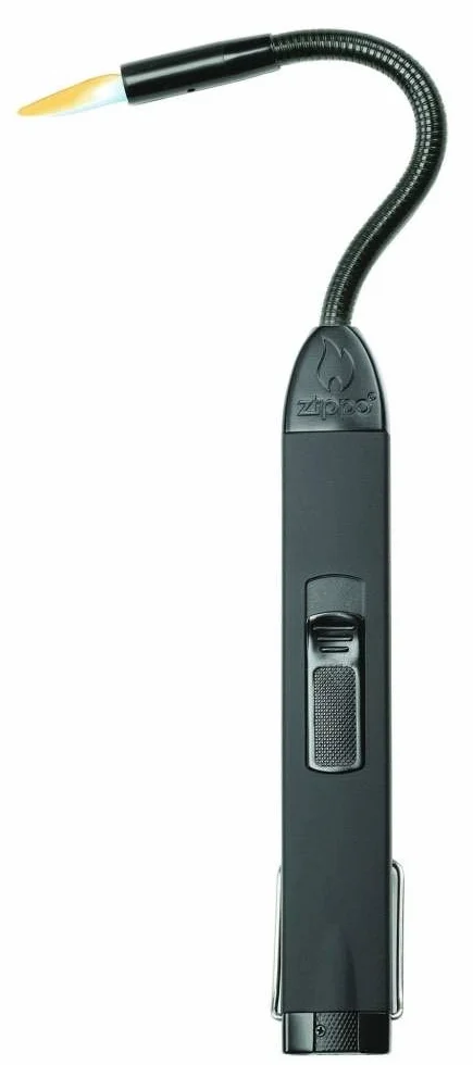 Zippo Zapalniczka, z Możliwością Wielokrotnego Napełniania Gazem, z Długą Elastyczną Szyjką, Gumowanym Uchwytem, optymalna Zapalniczka do Świec